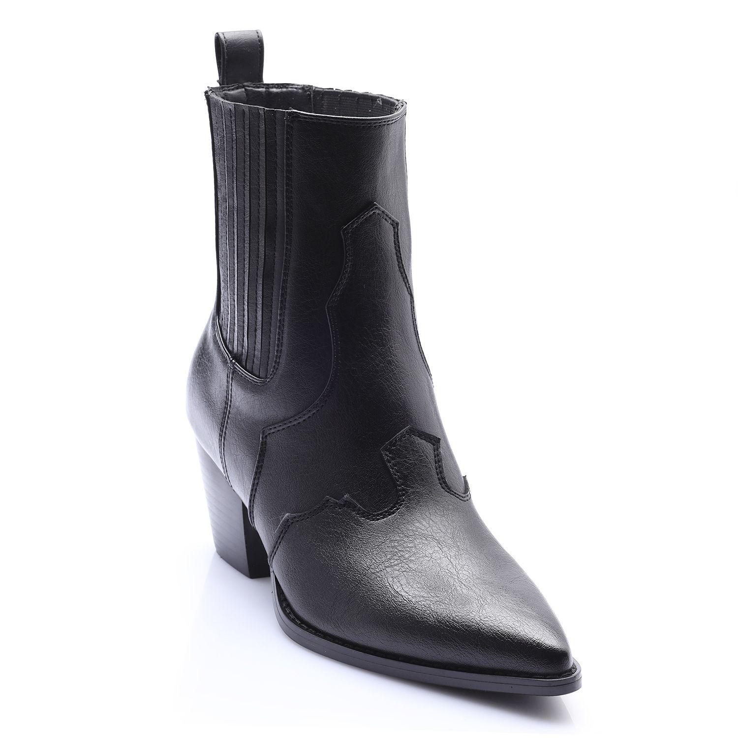 Botin Mujer Solea Limoncello Negro-2