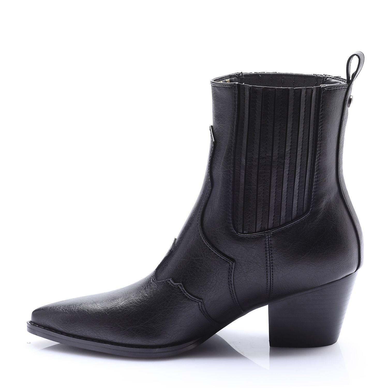 Botin Mujer Solea Limoncello Negro-3