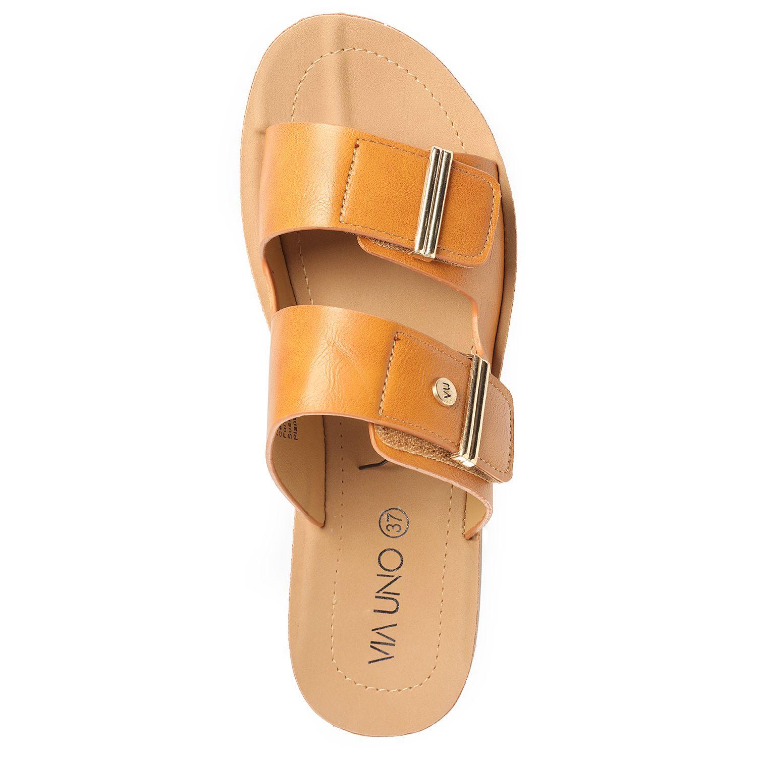 Sandalia Mujer Via Uno Camel 22601645-2