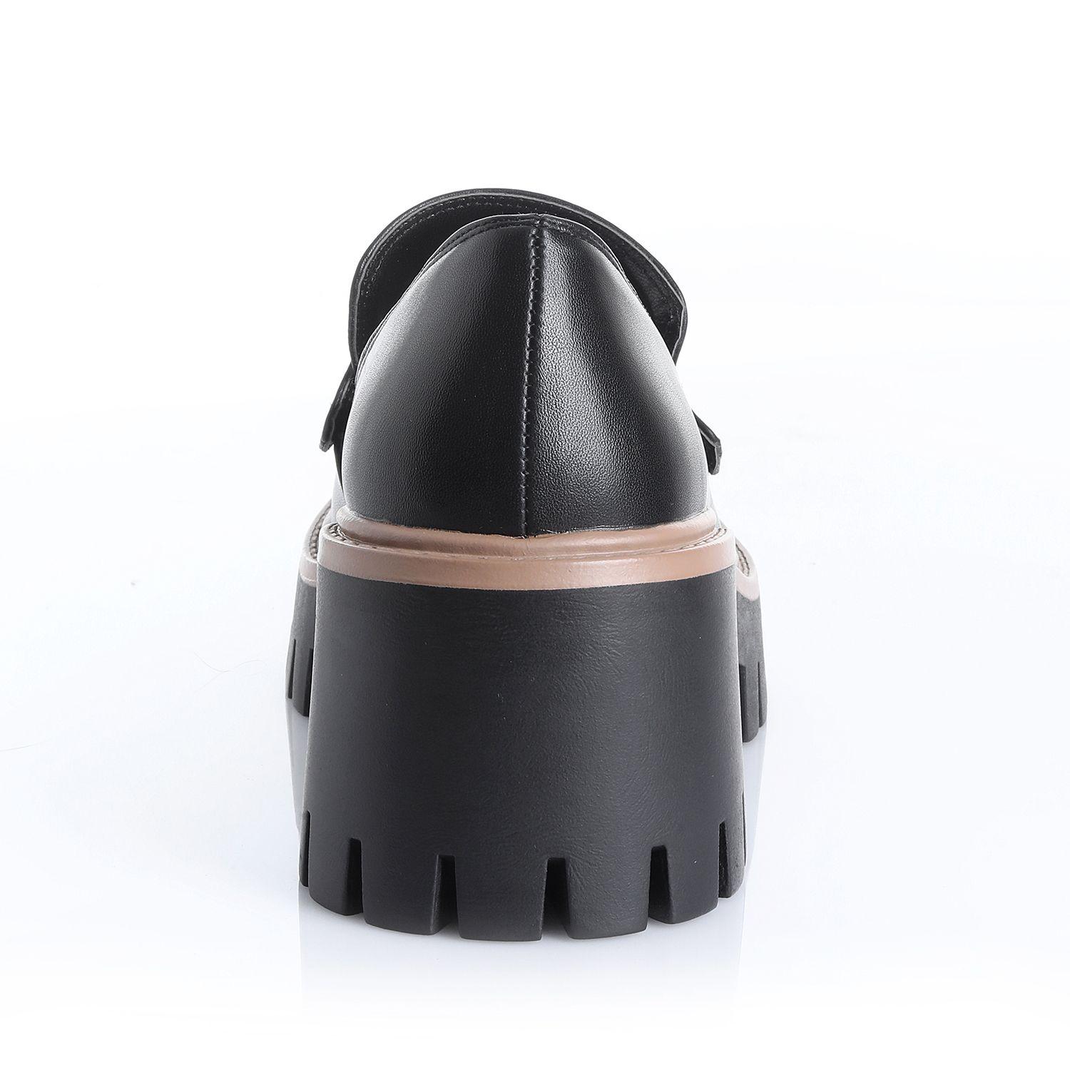 Zapato Mujer Negro/Negro Via Uno 22532501-1