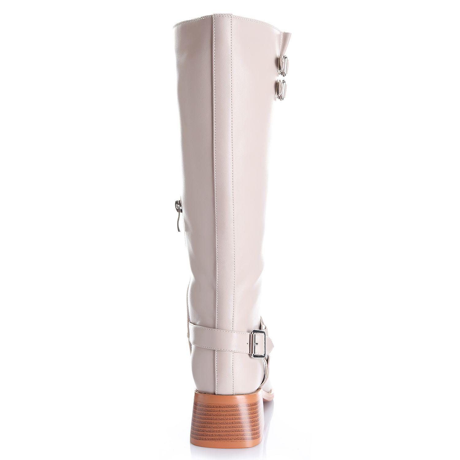 Bota Mujer Crema Via Uno 12532305-1