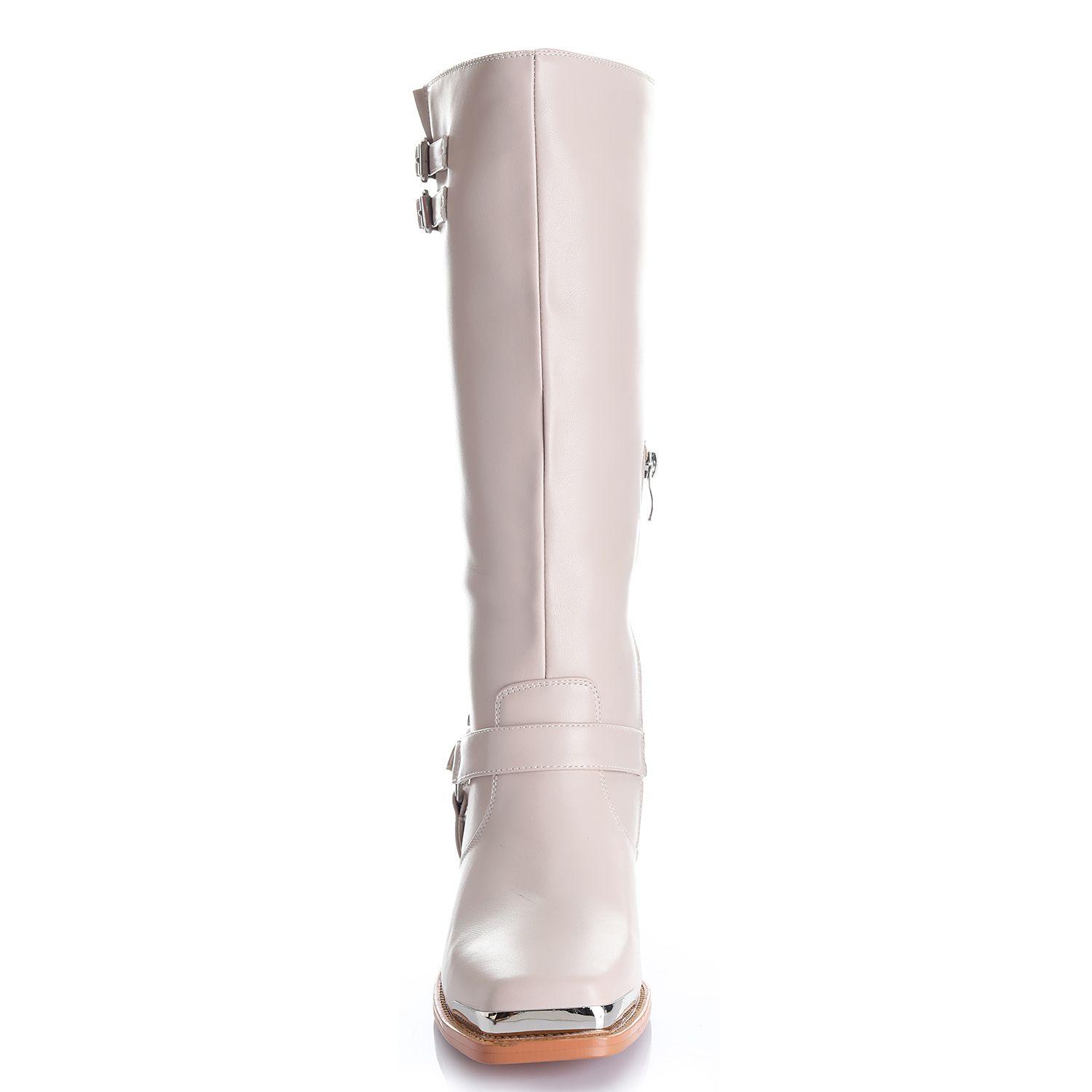 Bota Mujer Crema Via Uno 12532305-2