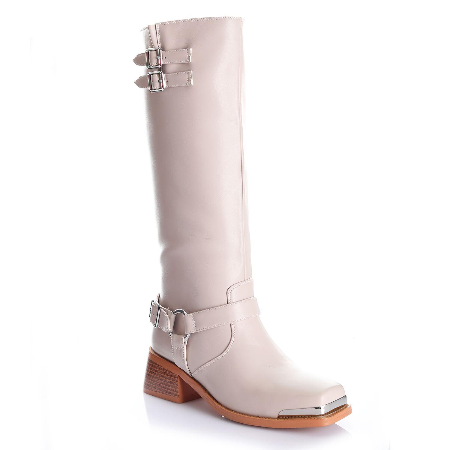 Bota Mujer Crema Via Uno 12532305-3