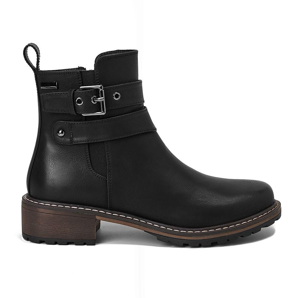 Botin Mujer Negro Via Uno 12531427-0