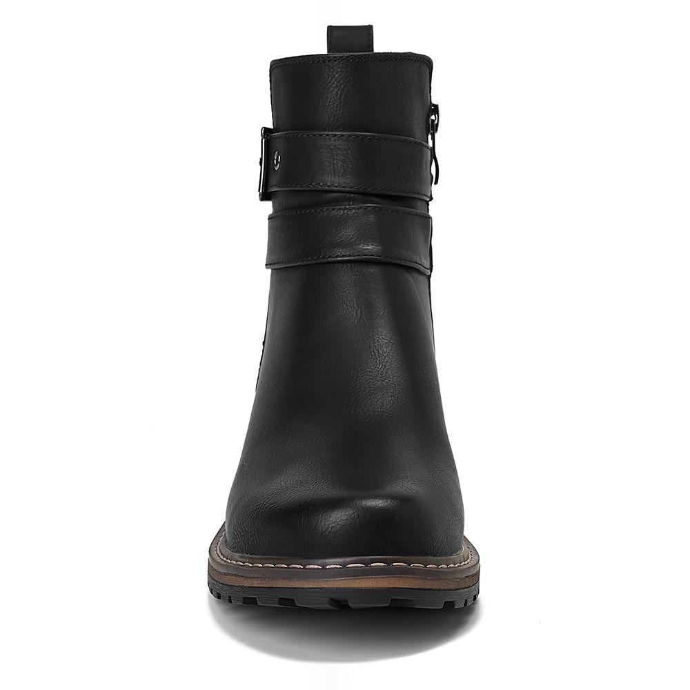 Botin Mujer Negro Via Uno 12531427-2