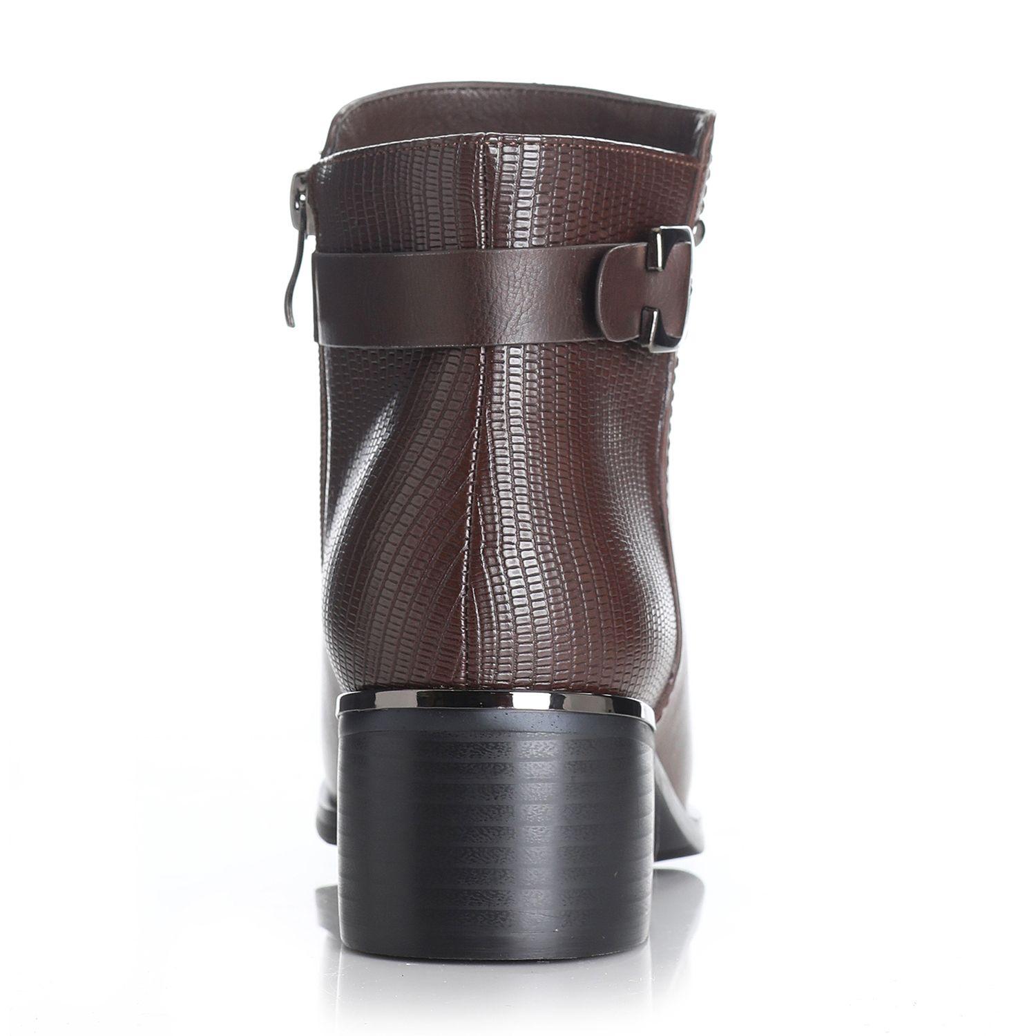 Botin Mujer Marron Via Uno 12432402-1
