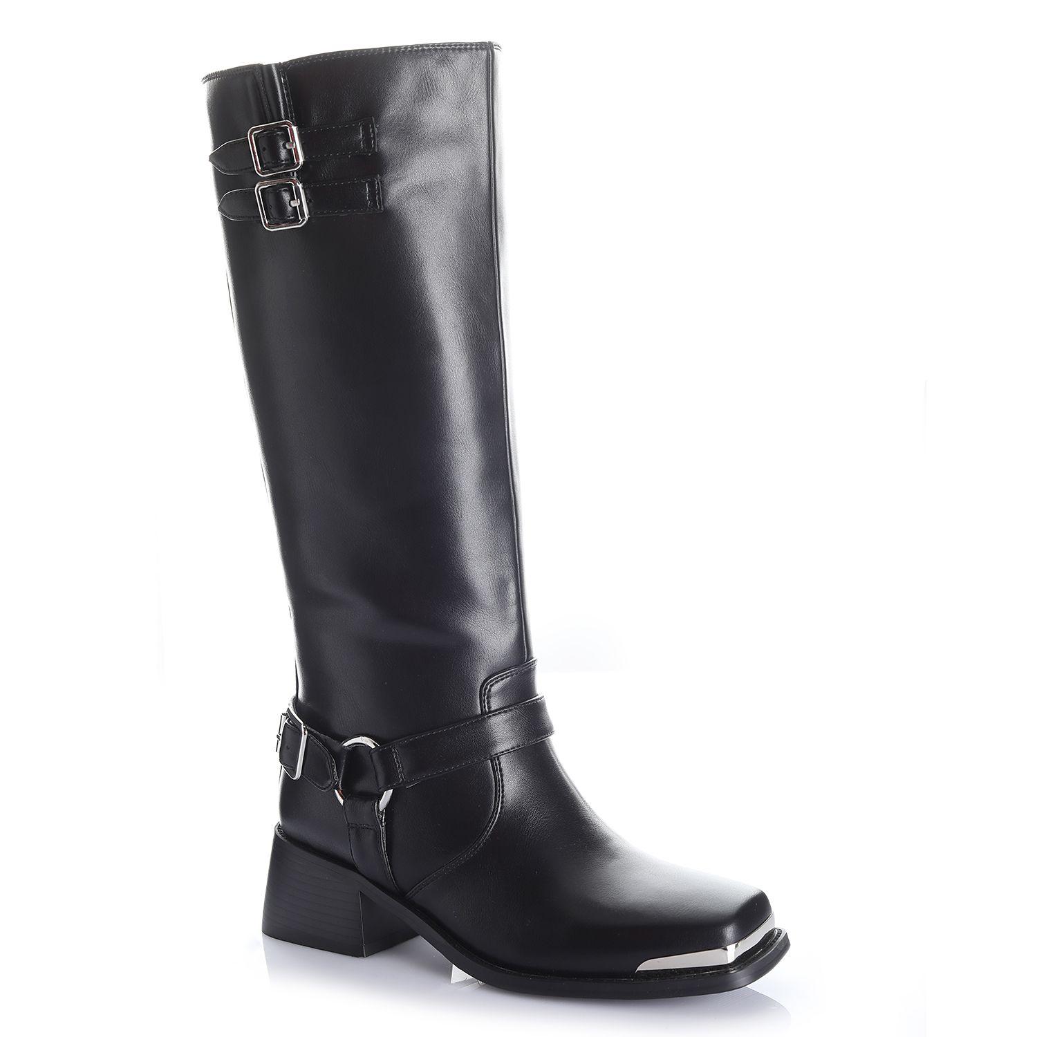 Bota Mujer Negro Via Uno 12532305-3