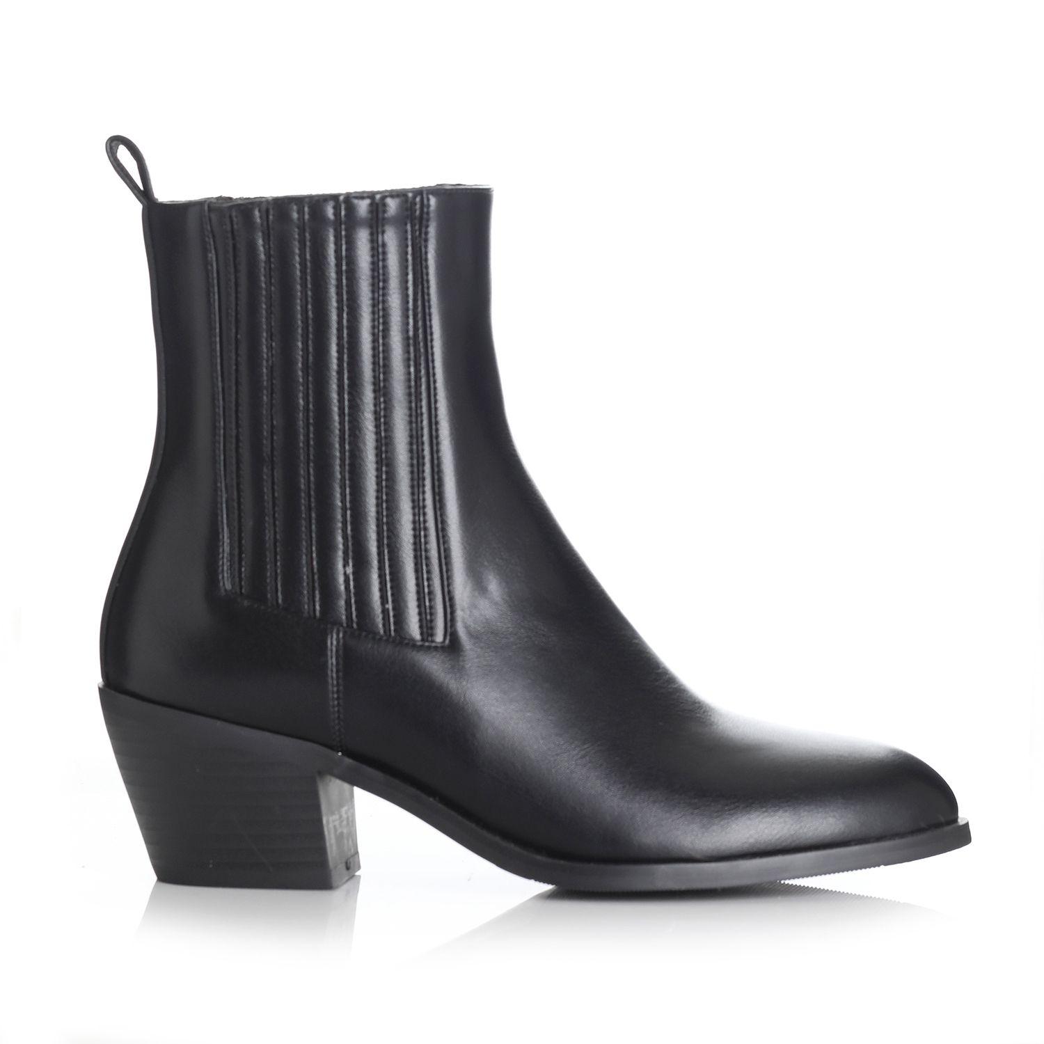 Botin Mujer Negro Via Uno 12412402-0