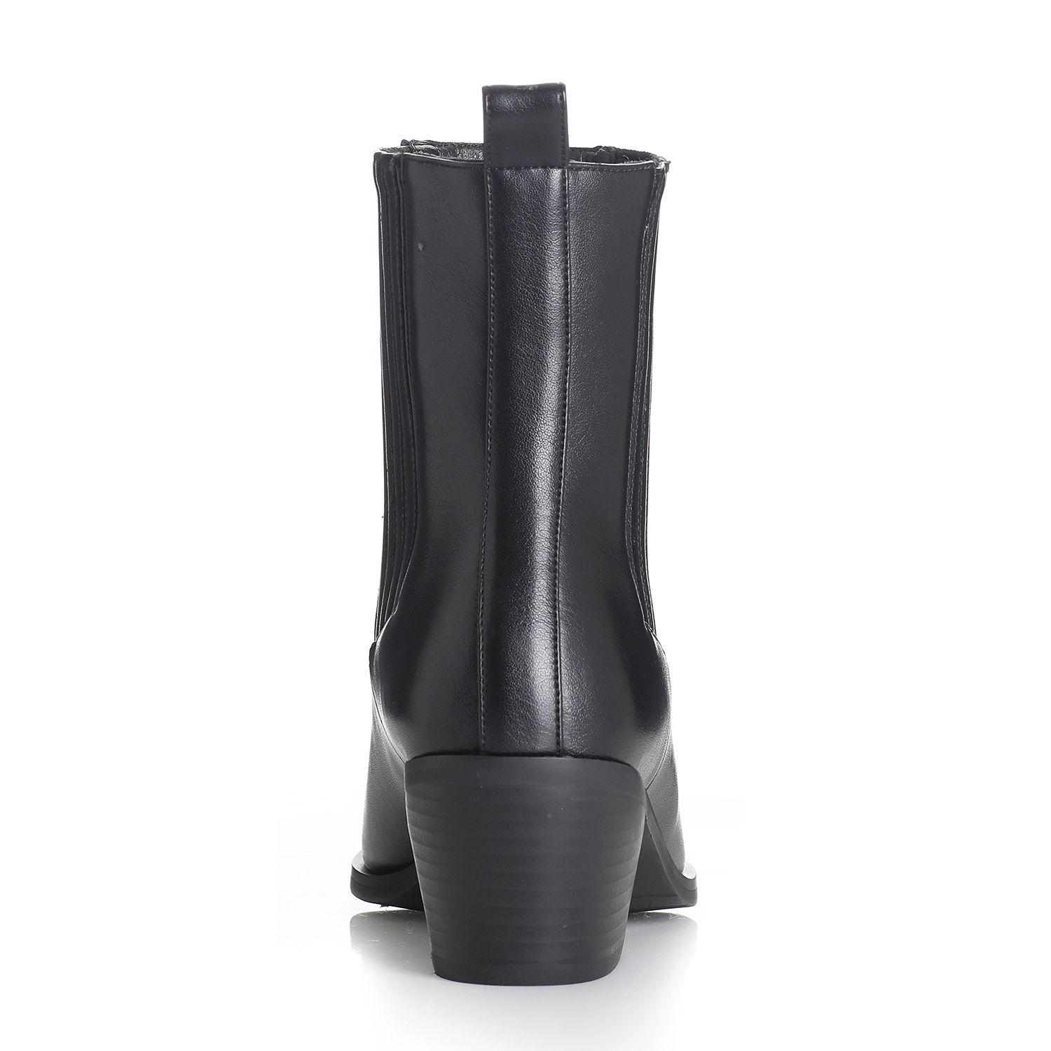 Botin Mujer Negro Via Uno 12412402-1