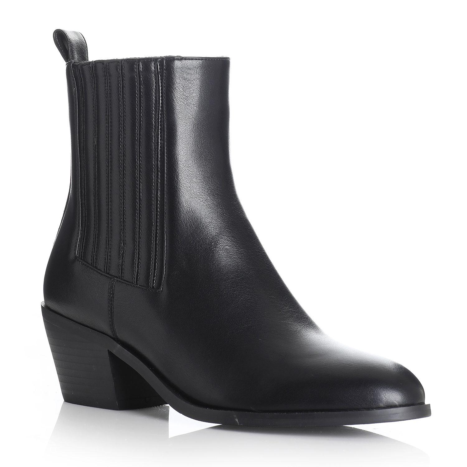 Botin Mujer Negro Via Uno 12412402-3