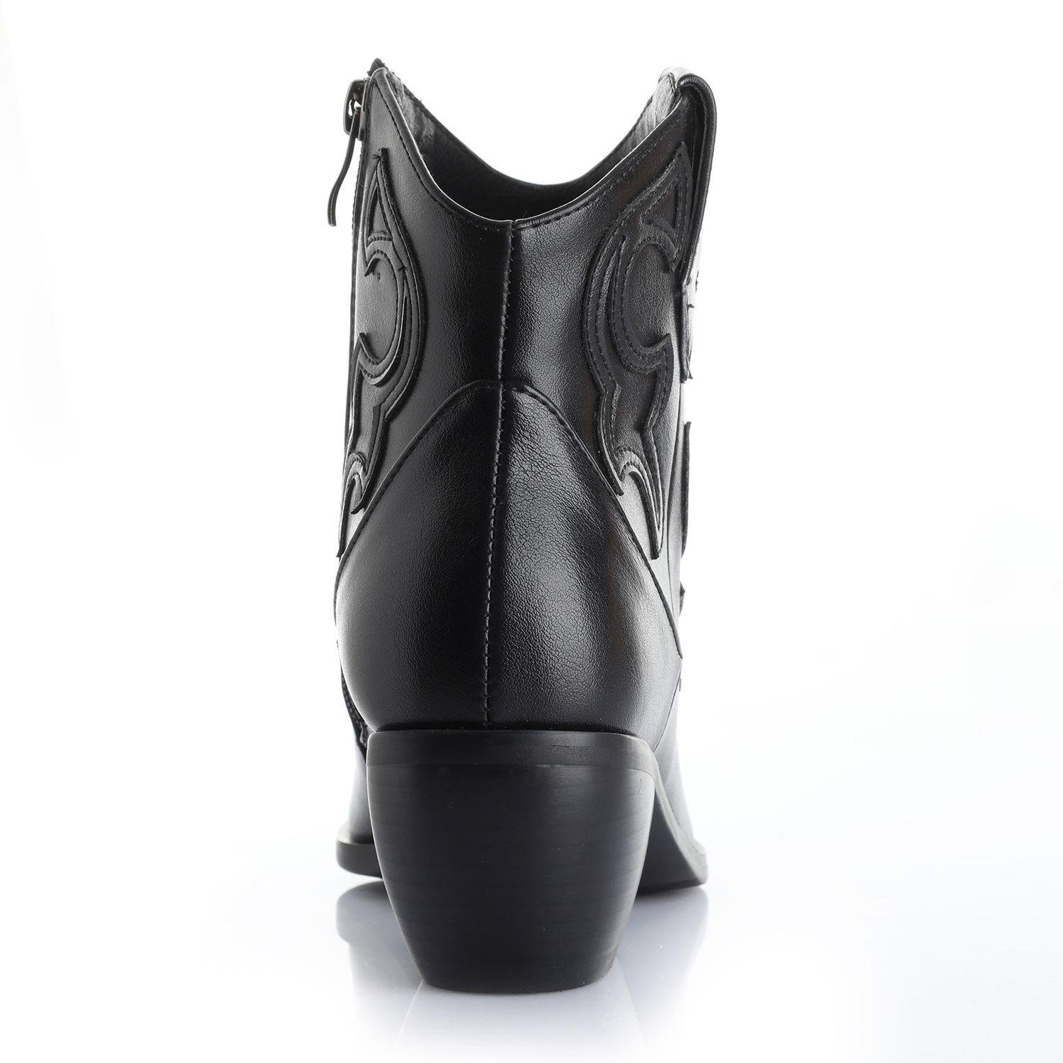 Botin Mujer Negro Via Uno 12411403-1