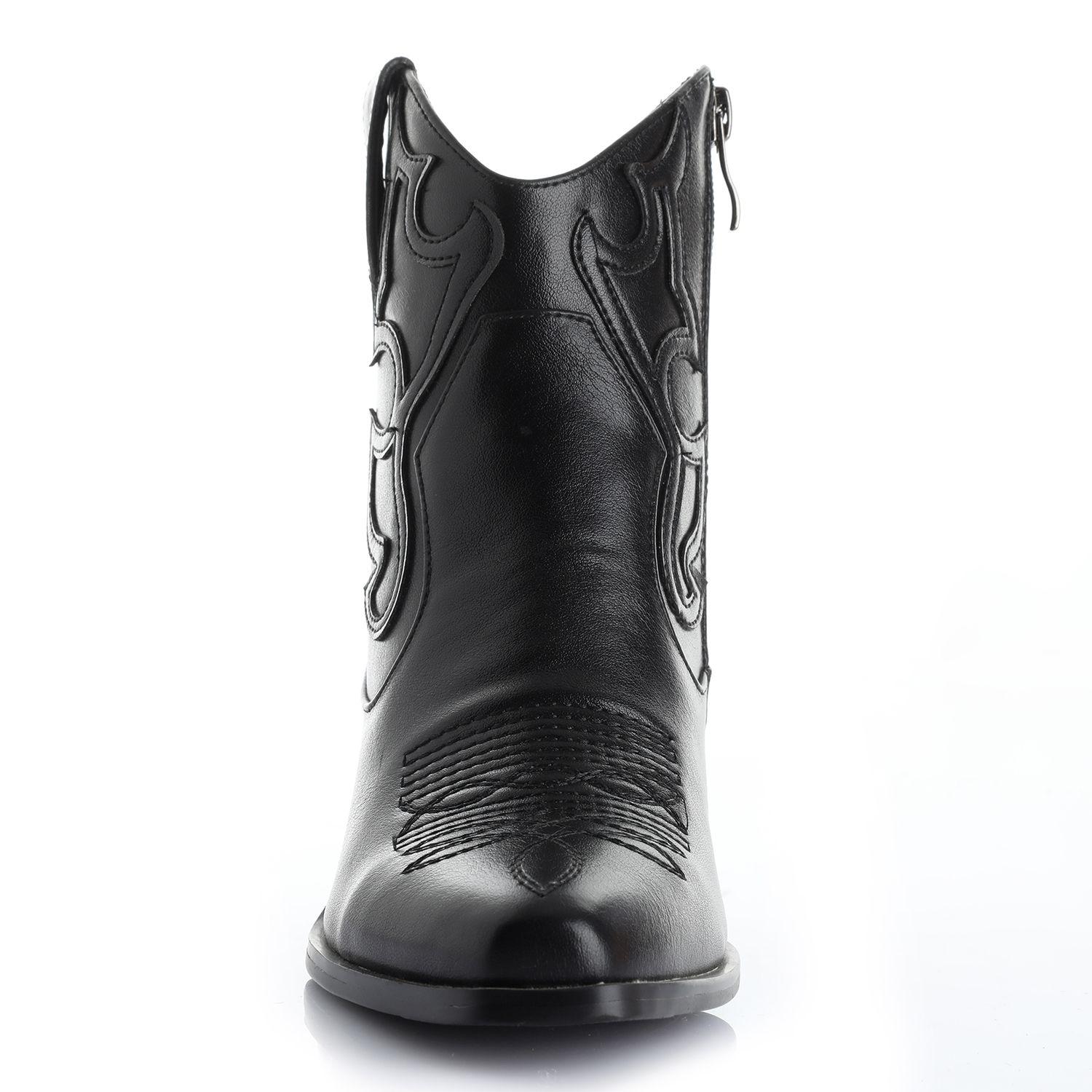 Botin Mujer Negro Via Uno 12411403-2