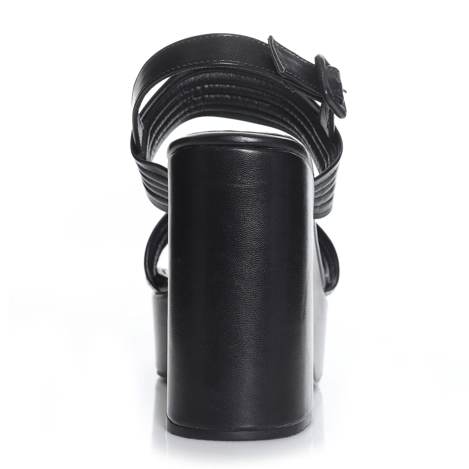 Sandalia Negro Via Uno 22433616-6