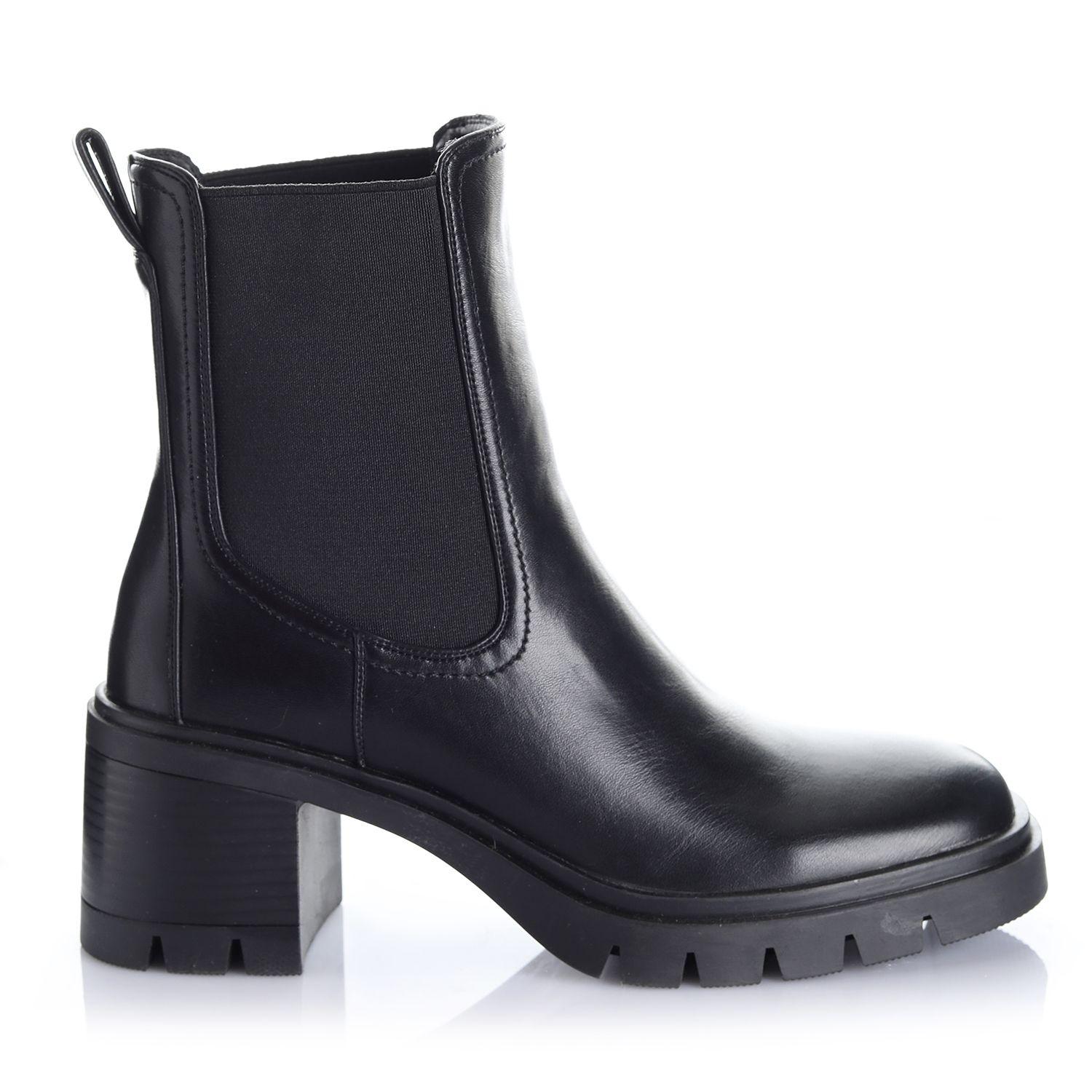 Botin Mujer Negro Via Uno 12532402-0