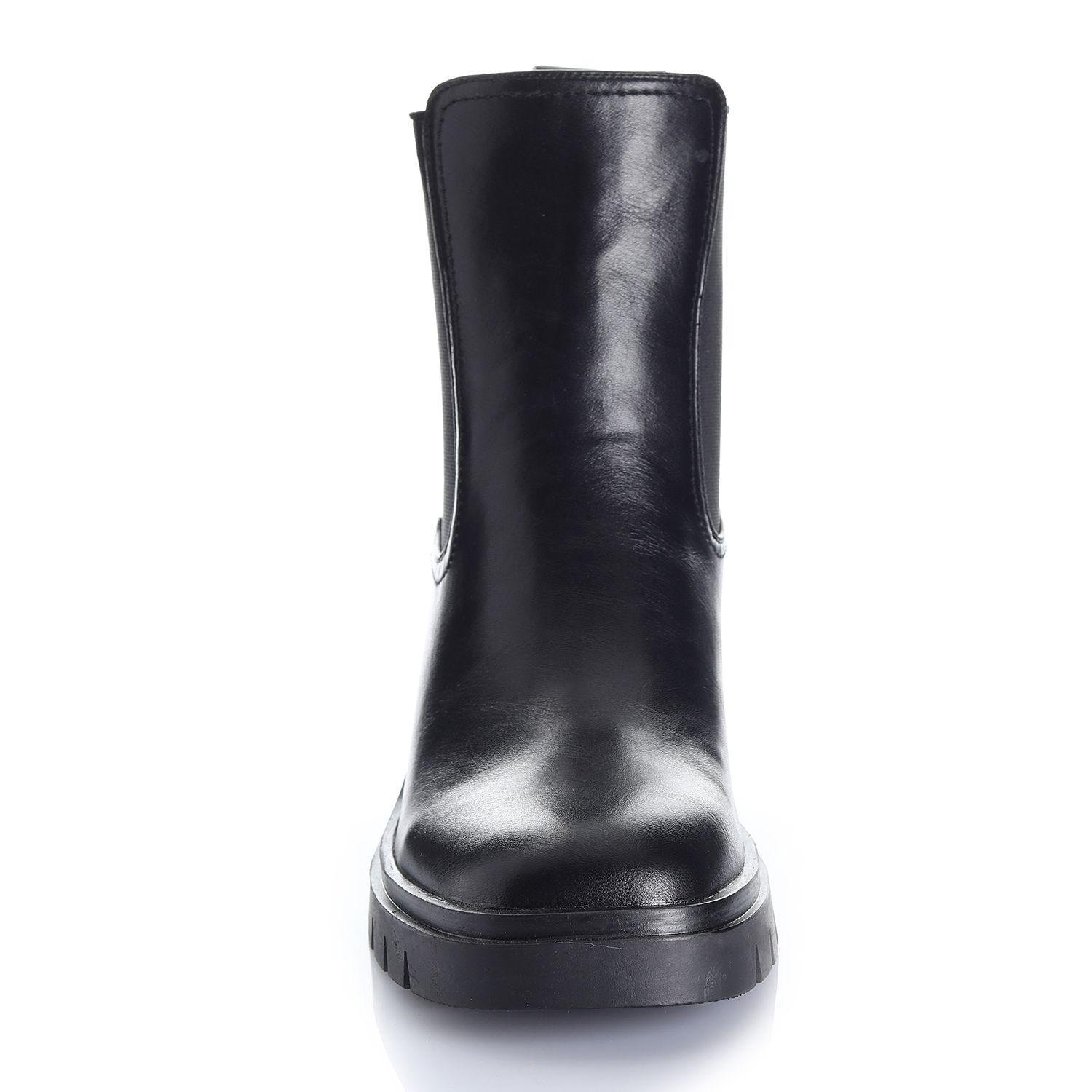 Botin Mujer Negro Via Uno 12532402-2