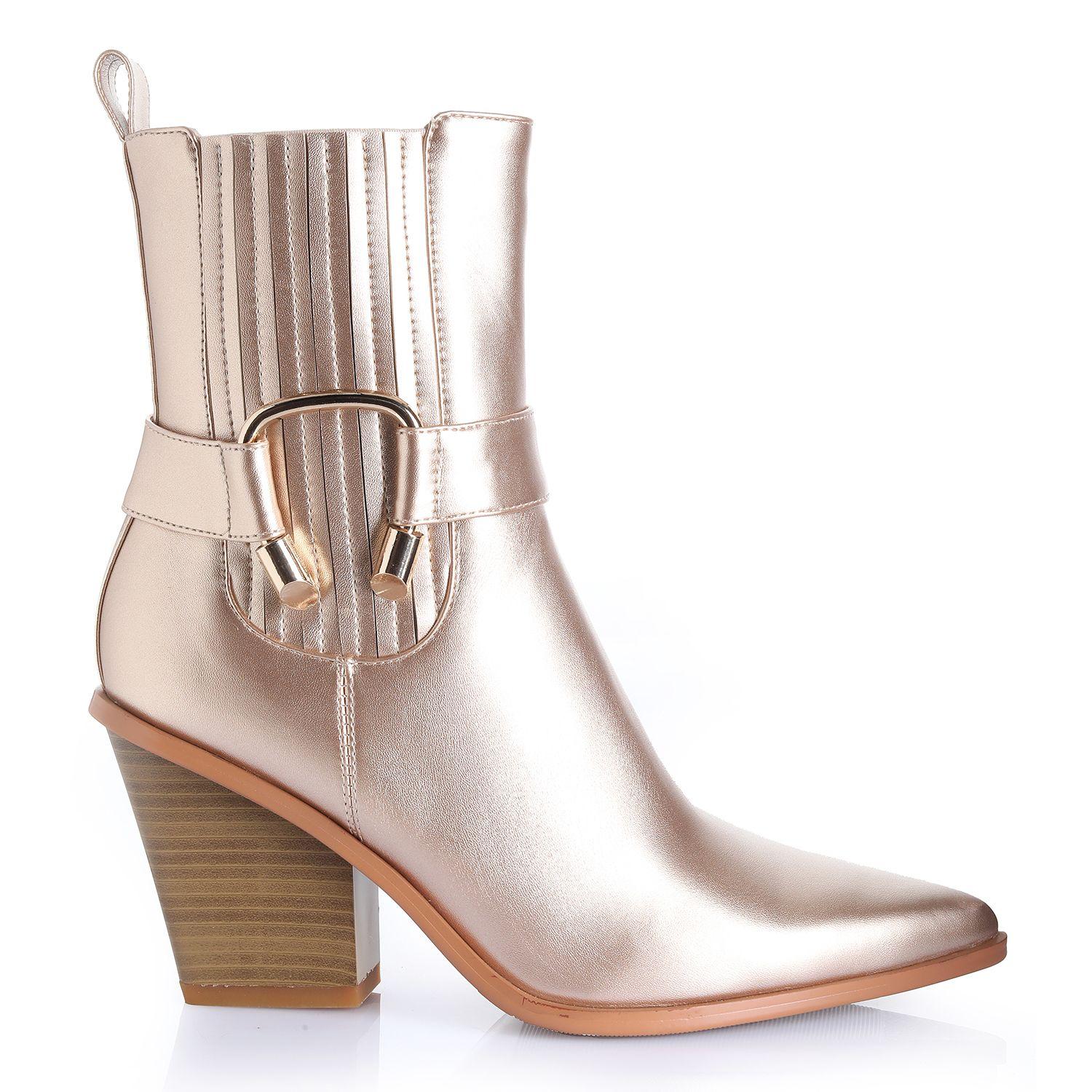 Botin Mujer Rose Gold Via Uno 22513401-0