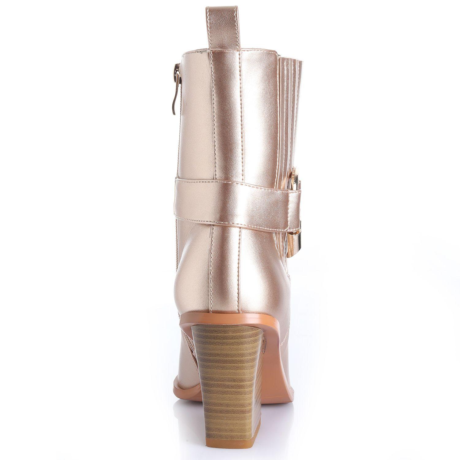 Botin Mujer Rose Gold Via Uno 22513401-1