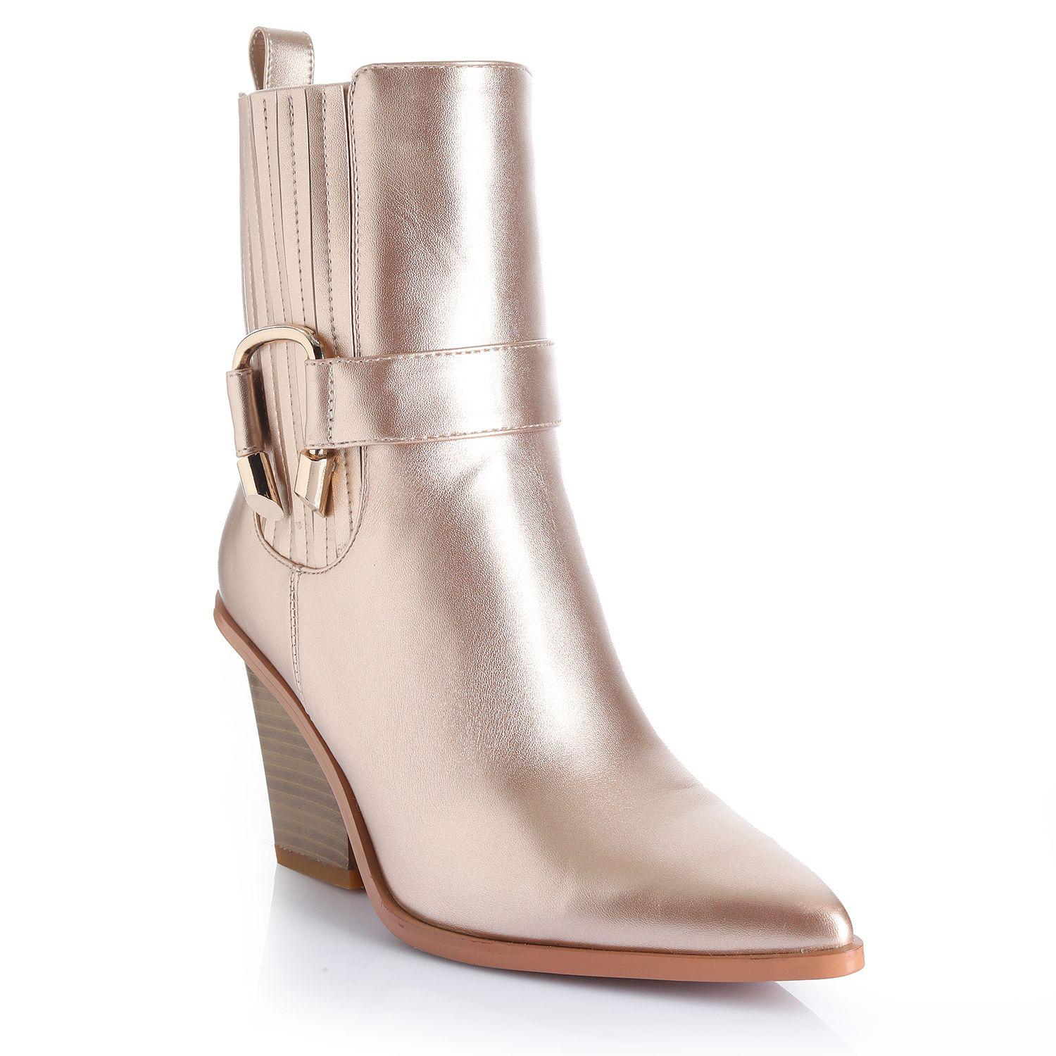Botin Mujer Rose Gold Via Uno 22513401-3
