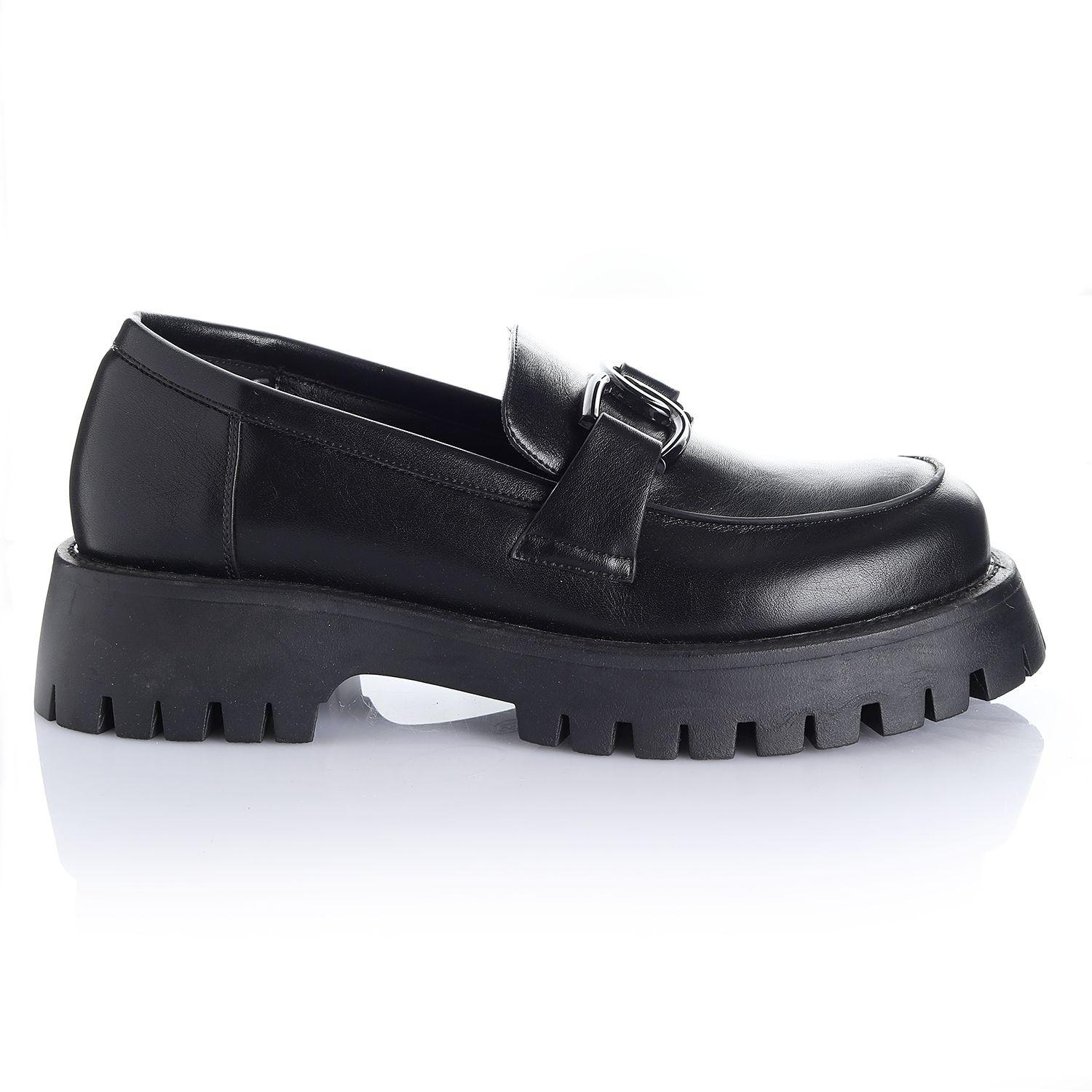 Zapato Mujer Negro Via Uno 12531503-0