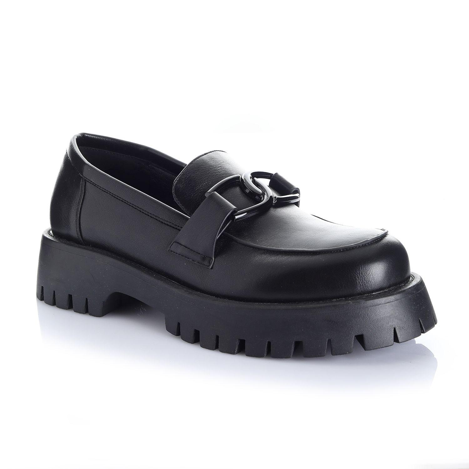 Zapato Mujer Negro Via Uno 12531503-3