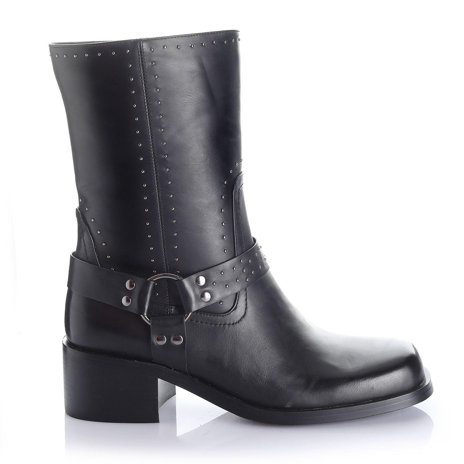 Botin Mujer Negro Via Uno 12531416-0