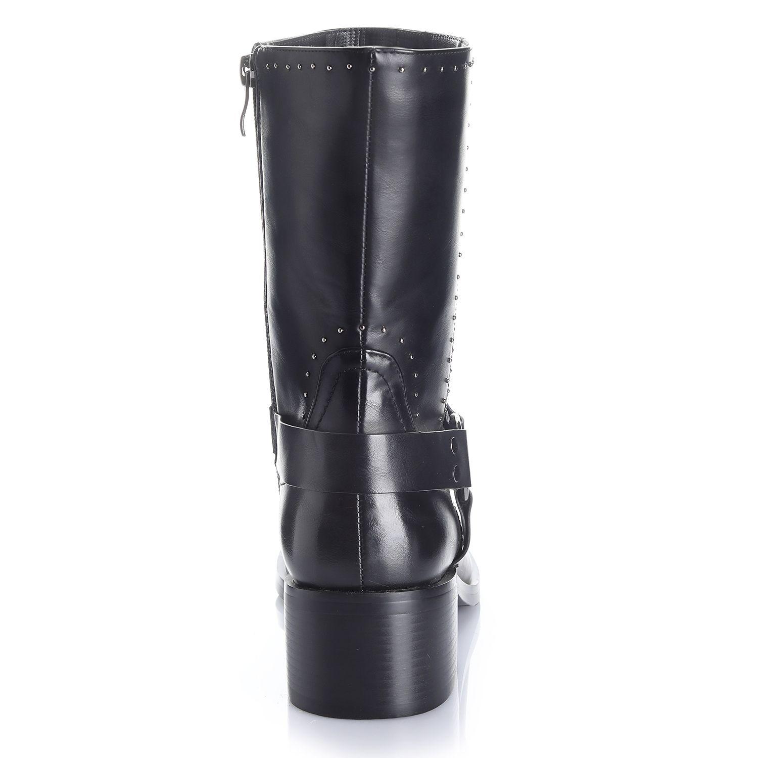 Botin Mujer Negro Via Uno 12531416-1