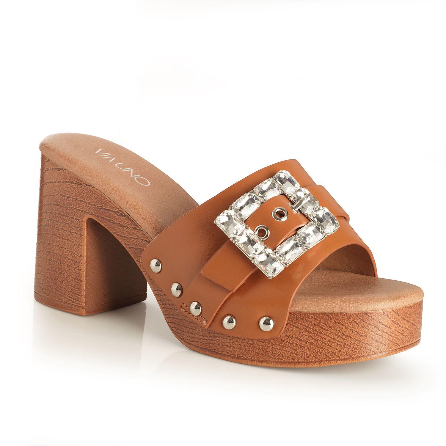 Sandalia Mujer Via Uno Camel 22633618-3