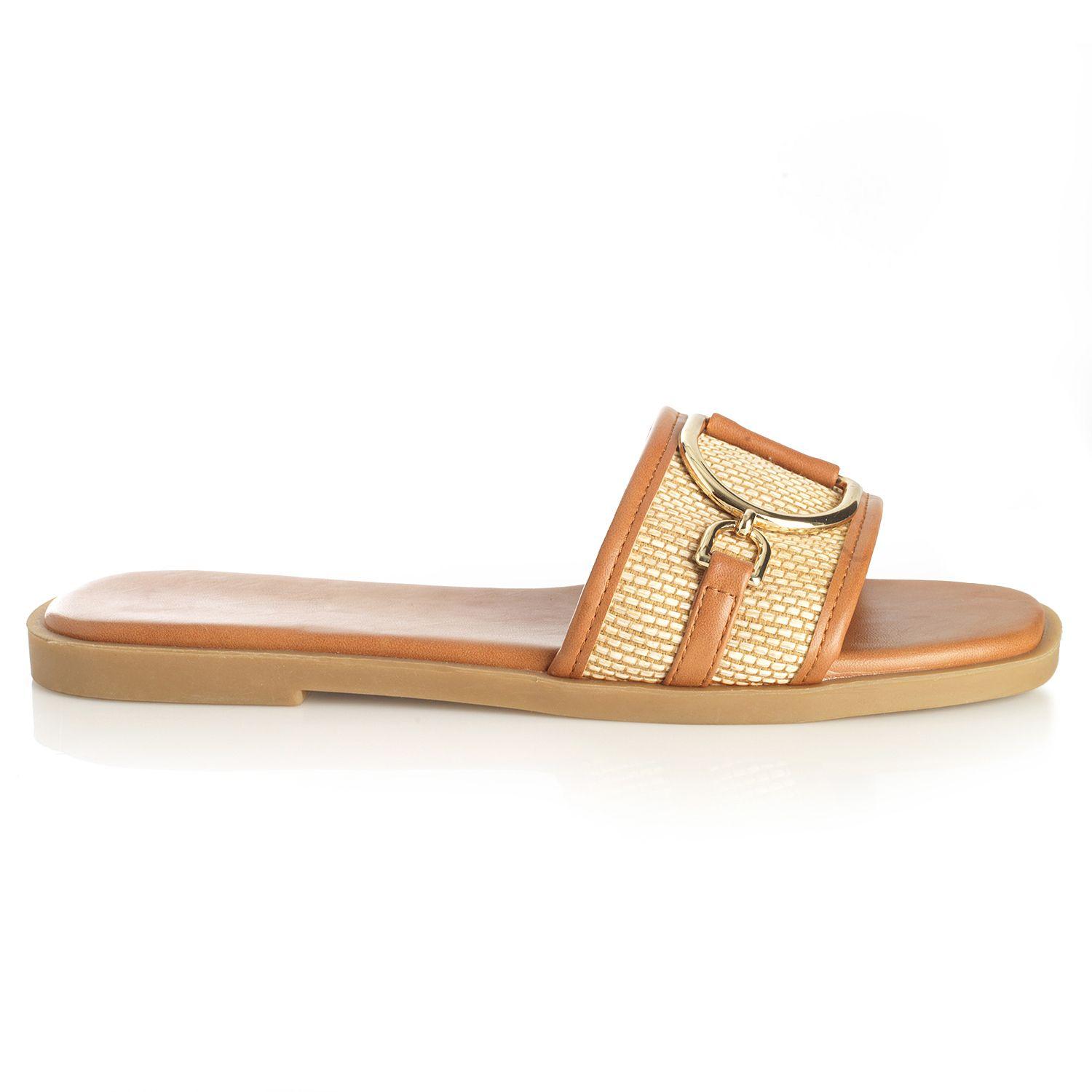 Sandalia Mujer Via Uno Camel 22601642-0