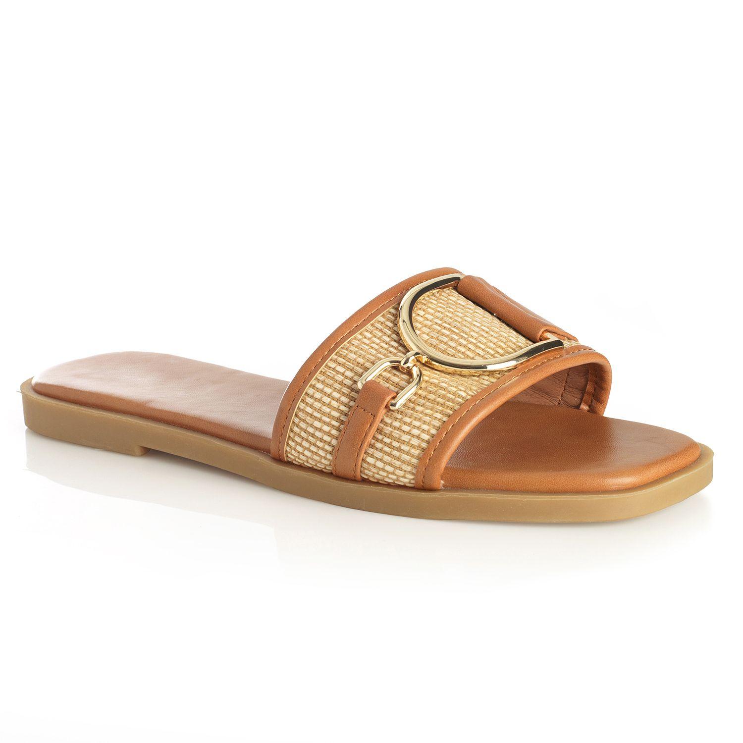 Sandalia Mujer Via Uno Camel 22601642-3