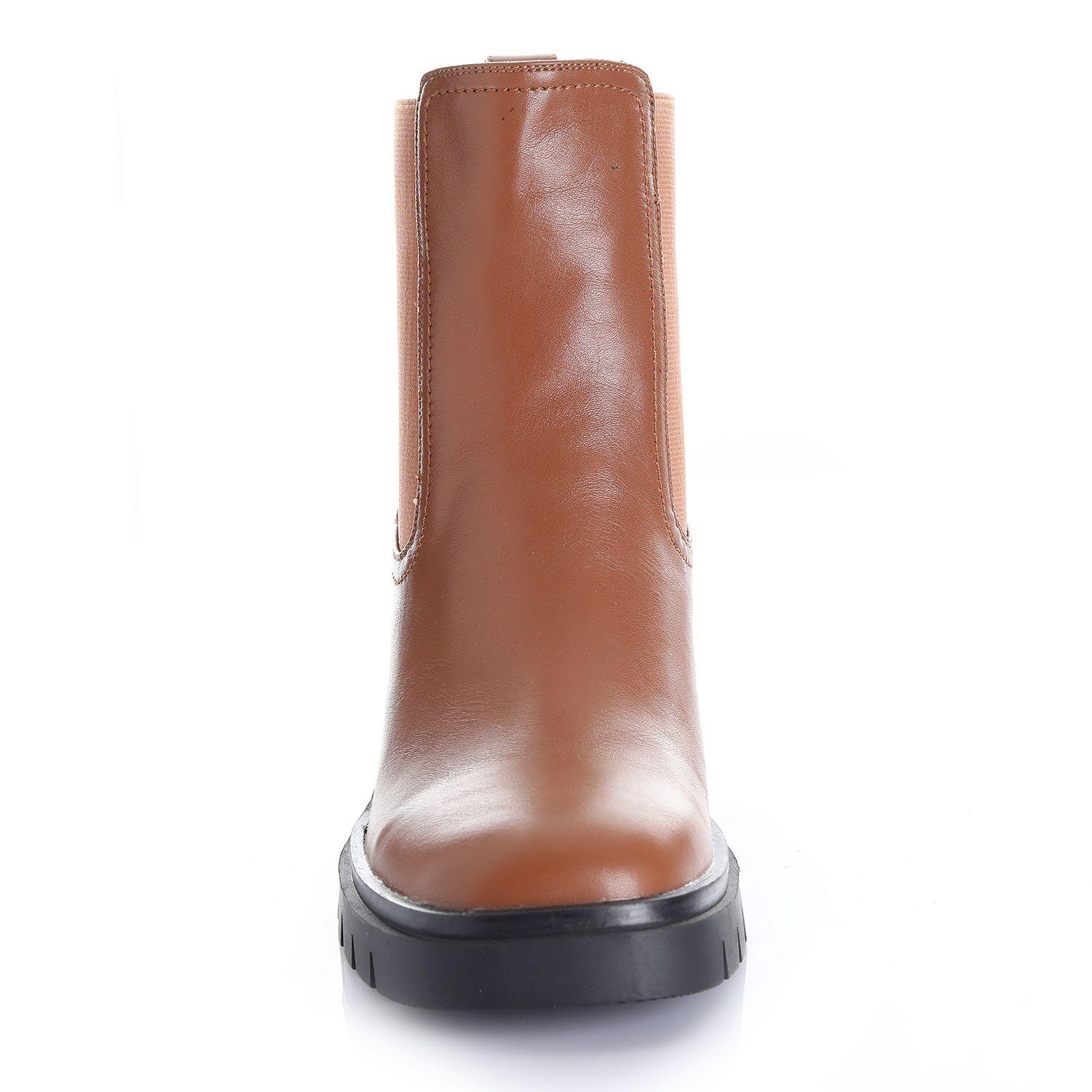 Botin Mujer Camel Via Uno 12532402-2
