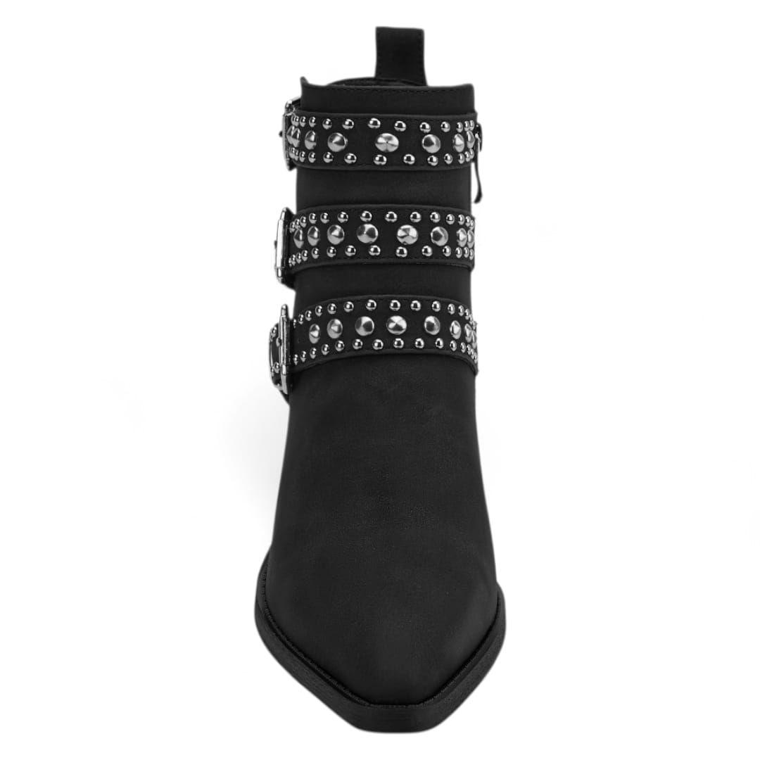 Botin Mujer Via Uno WestWinter Nomad Negro-2