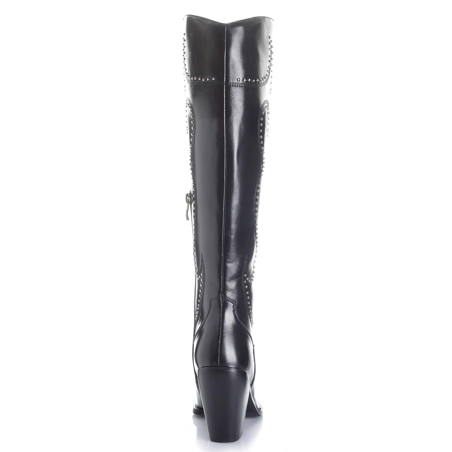 Bota Mujer Negro Via Uno 12513301-1