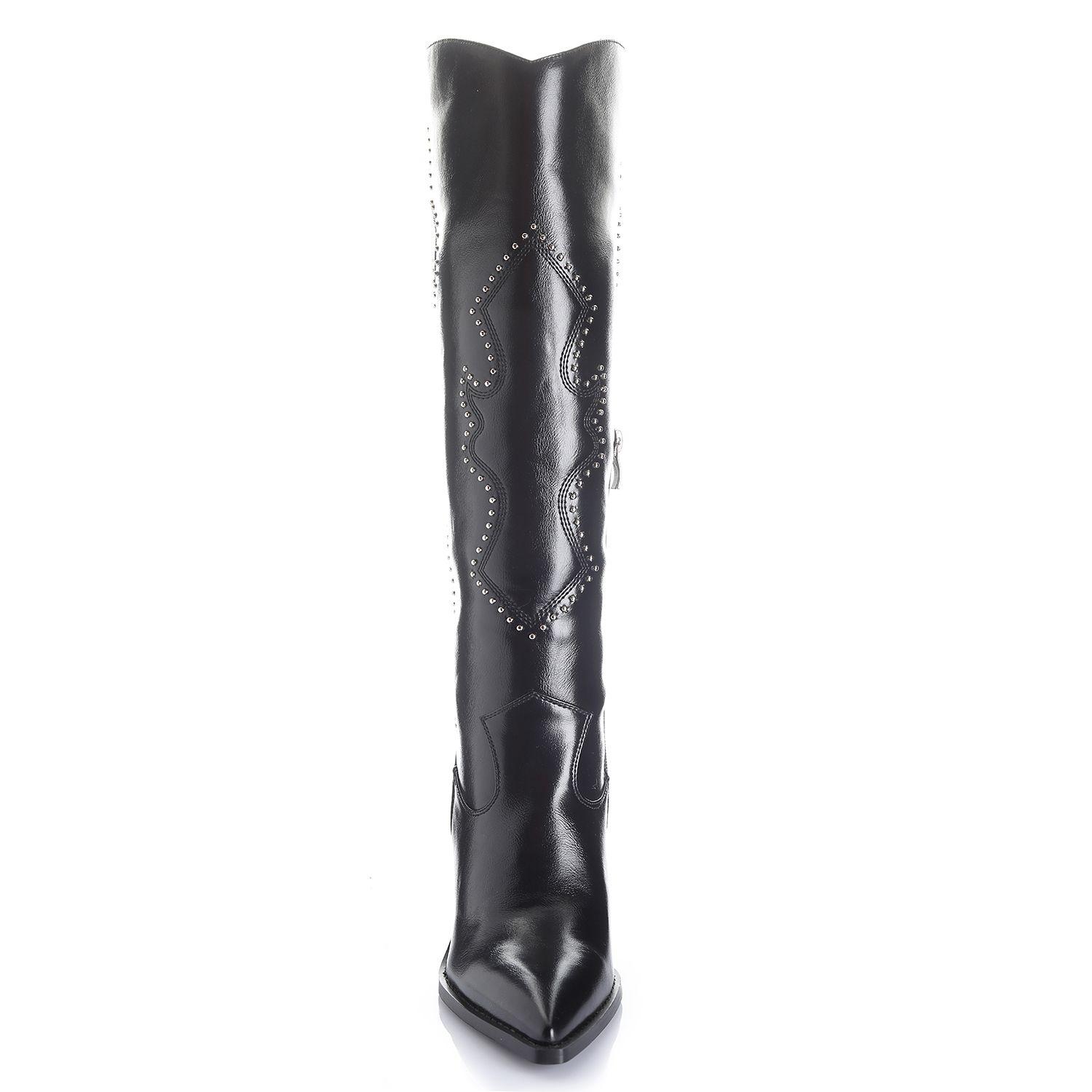 Bota Mujer Negro Via Uno 12513301-2