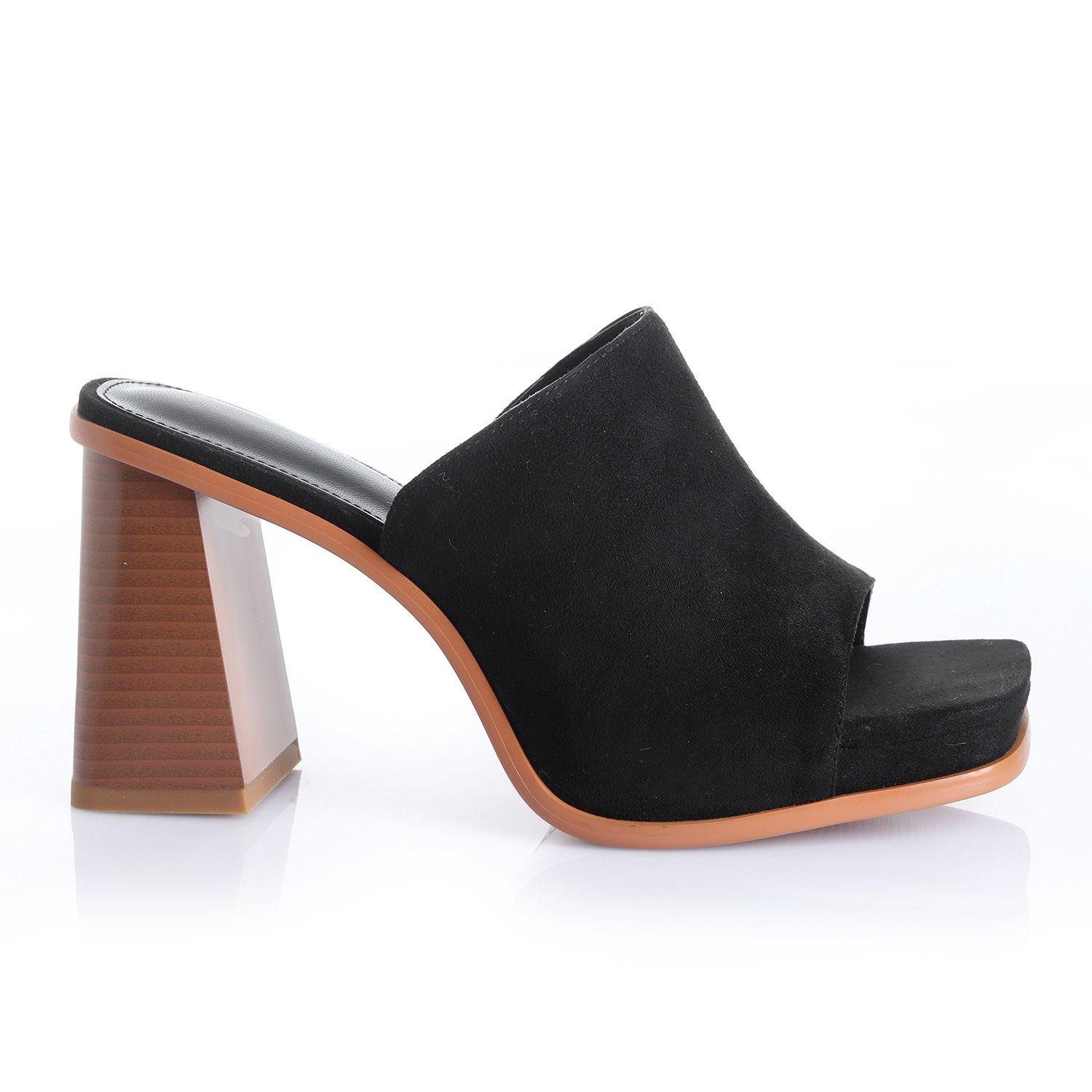 Sandalia Mujer Negro Via Uno 22533617-0
