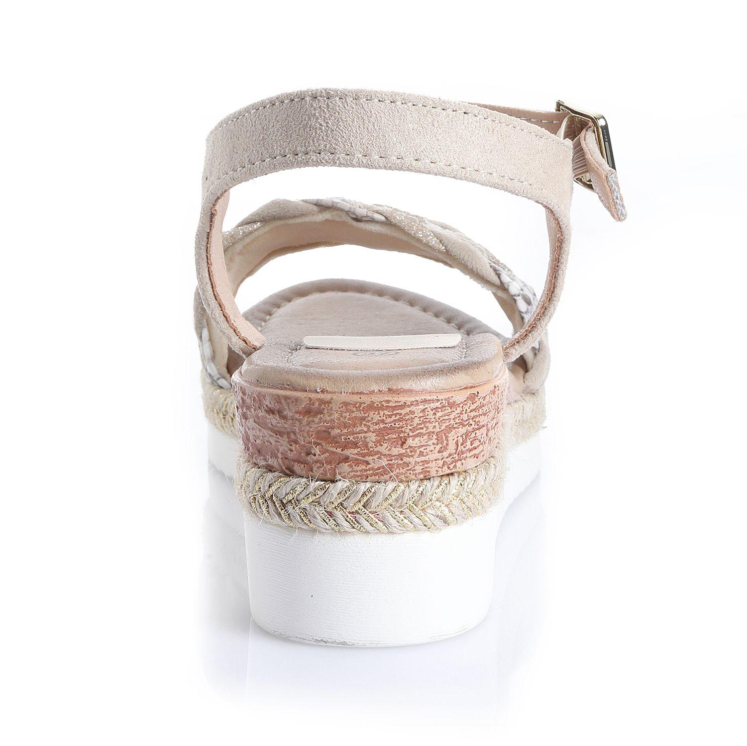 Sandalia Mujer Beige Via Uno 22542610-1