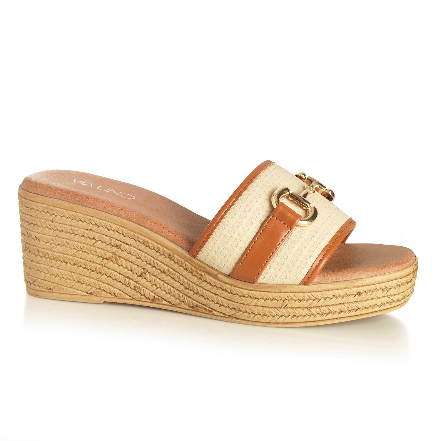 Sandalia Mujer Via Uno Beige 22642611-0
