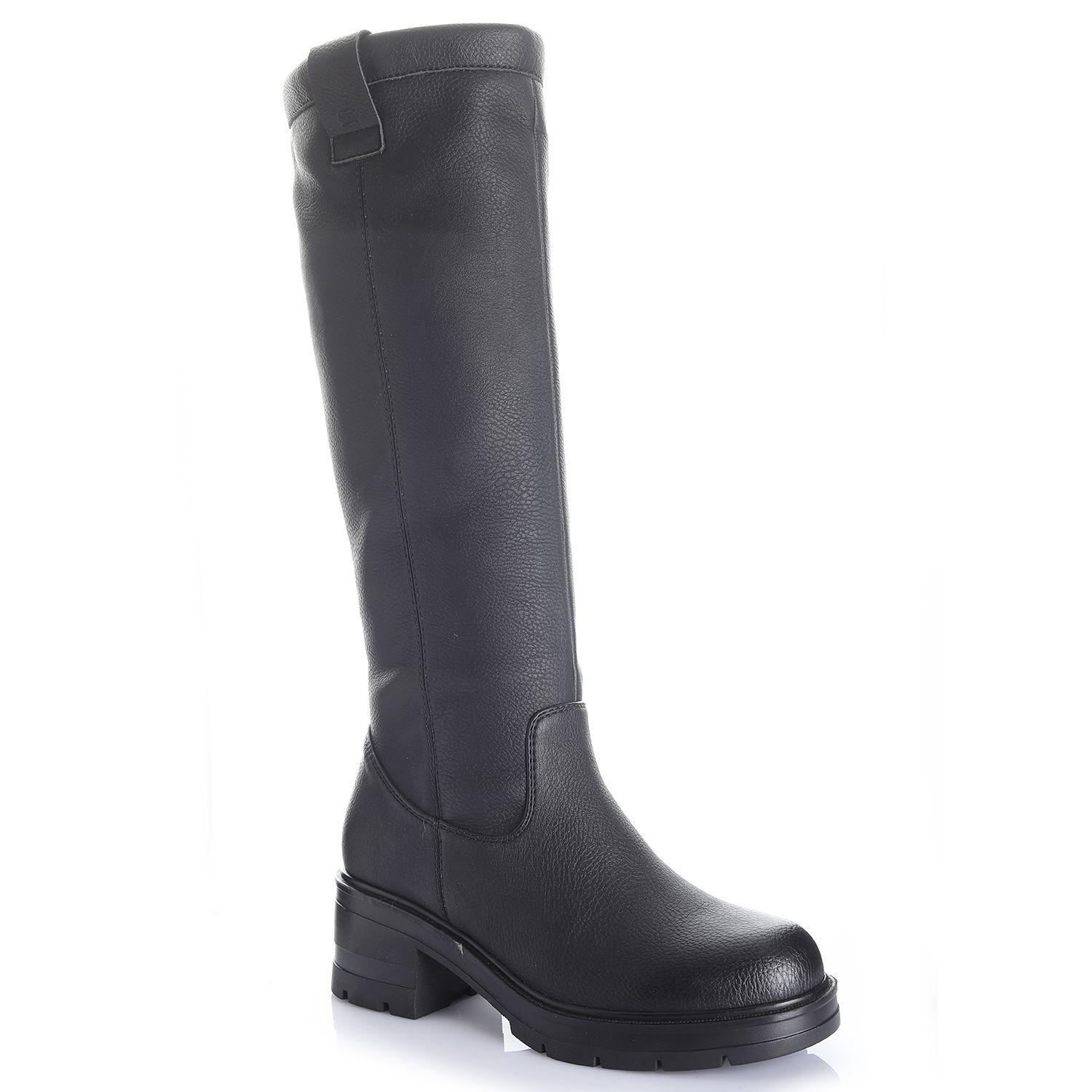 Bota Mujer Negro Via Uno 12532311-3