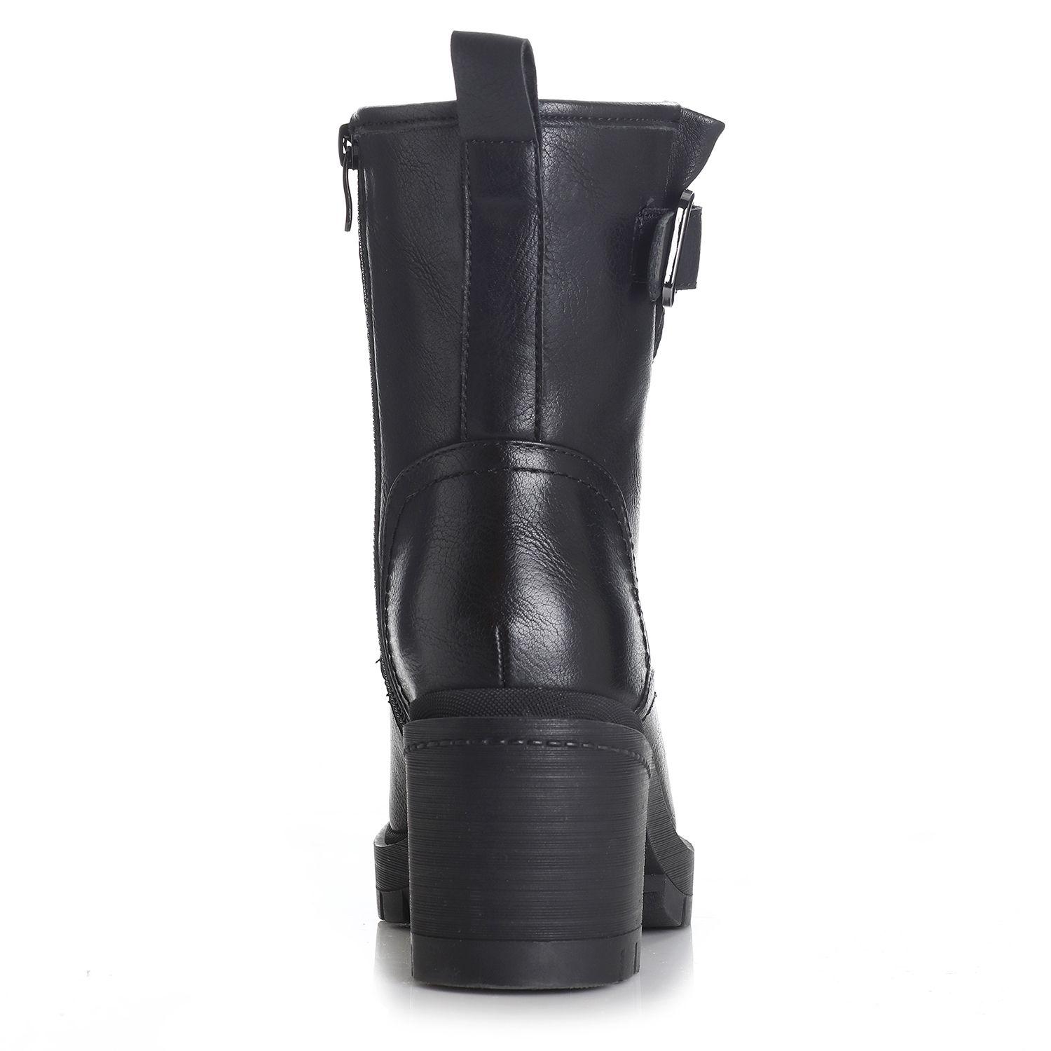 Botin Mujer Negro Via Uno 12432419-1