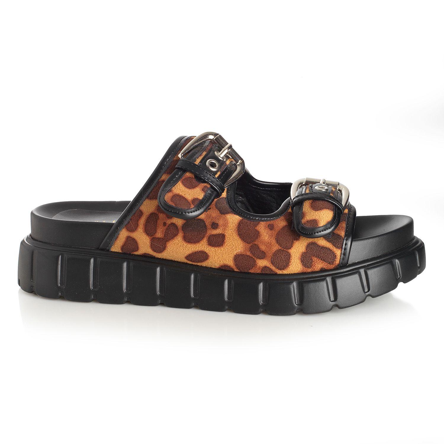 Sandalia Mujer Via Uno Leopardo 22641603-0