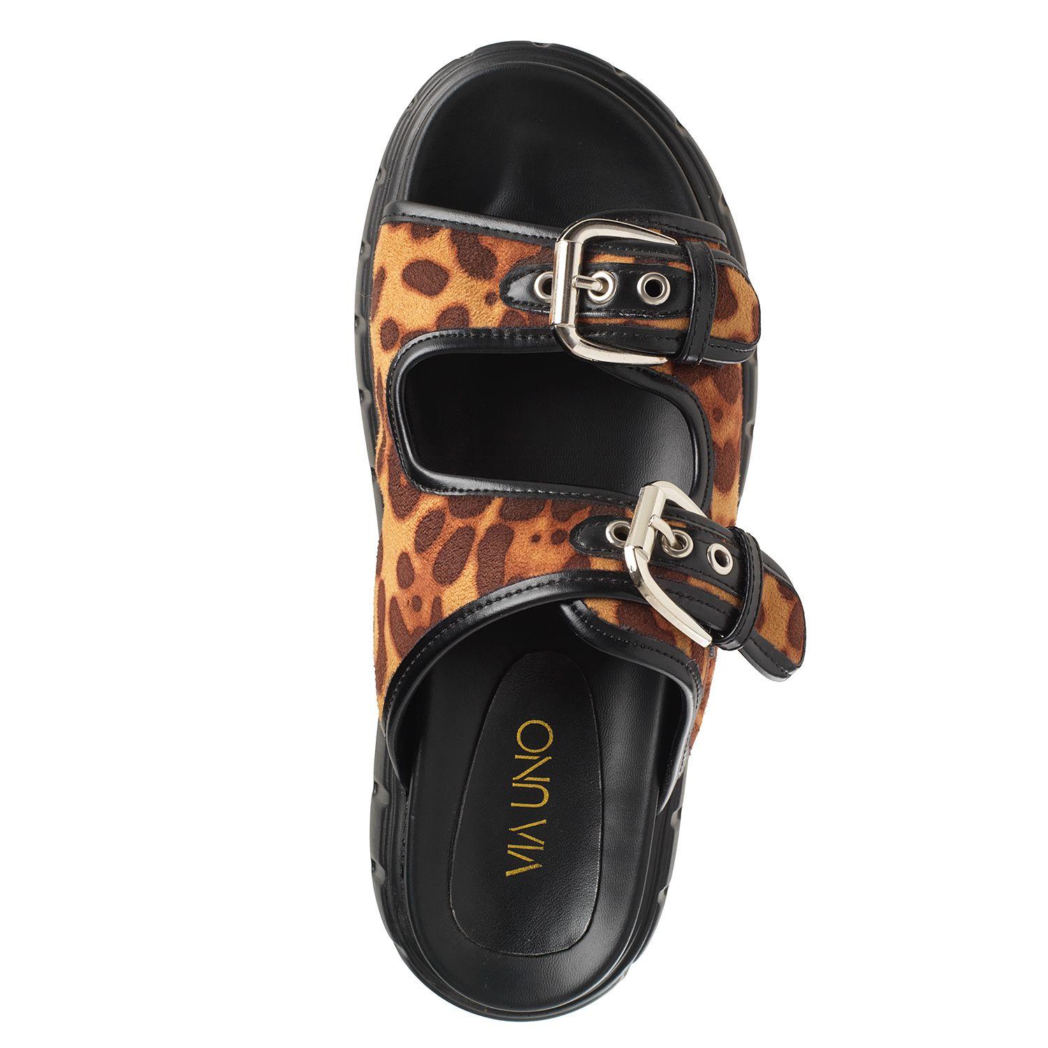 Sandalia Mujer Via Uno Leopardo 22641603-2