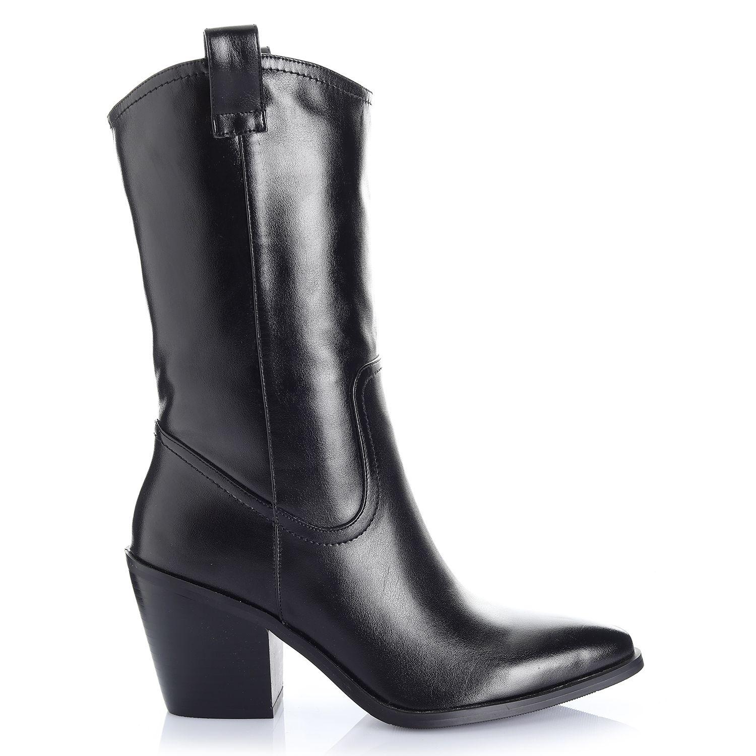 Bota Mujer Negro Via Uno 12512311-0