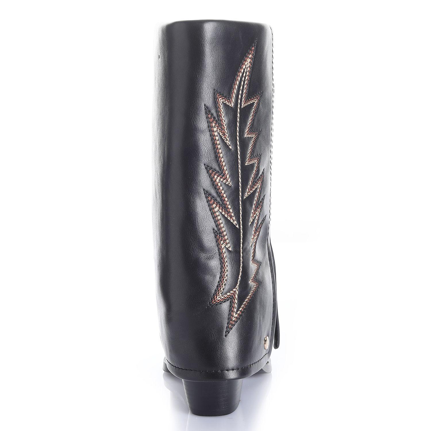 Bota Mujer Negro Via Uno 12513305-1