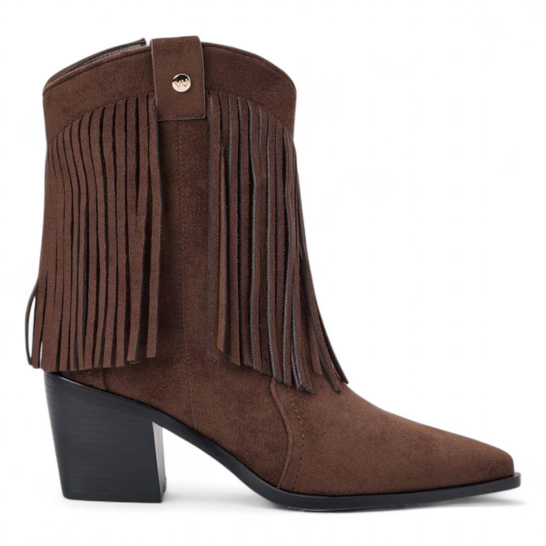 Botin Mujer Via Uno WestWinter Mustang Marron-0