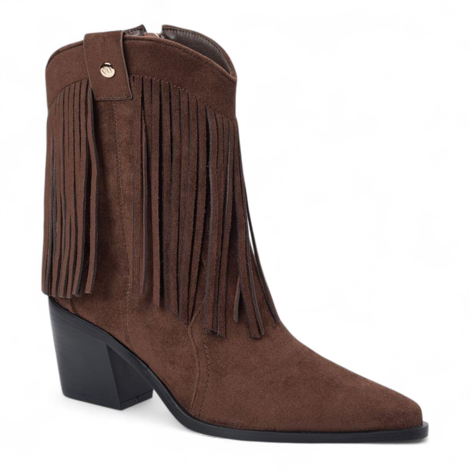 Botin Mujer Via Uno WestWinter Mustang Marron-3