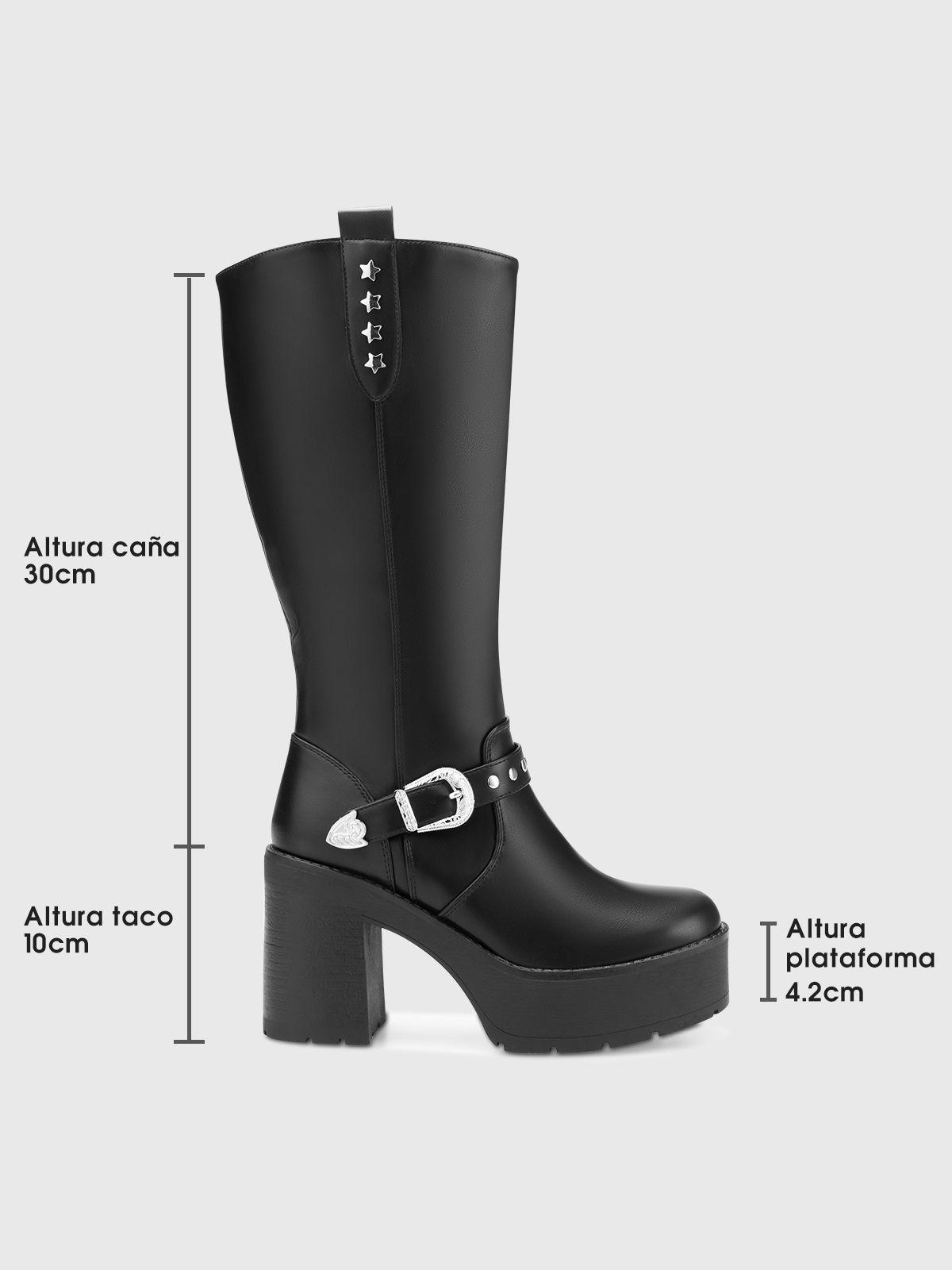 Bota Mujer Valeria Negro Weide-5
