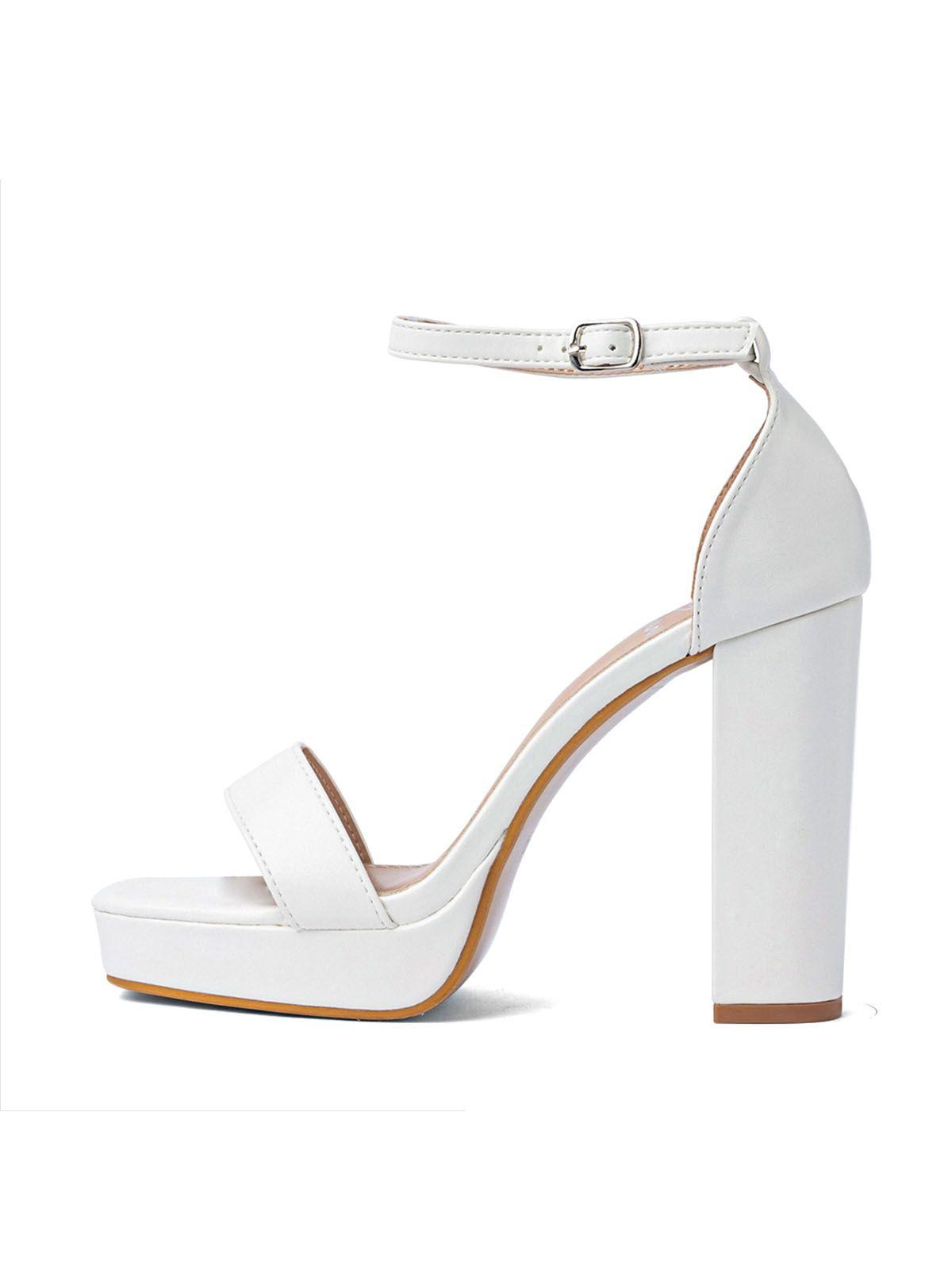 Sandalia Taco Fiesta Blanca Mujer Weide YOU189-1