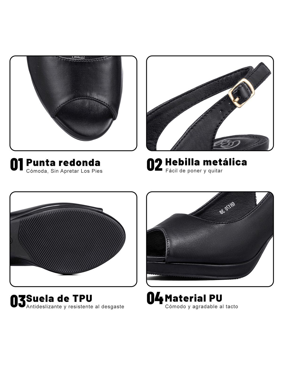 Zapato Elegante  Talón Libre  Peep Toe Mujer Weide GH170-8