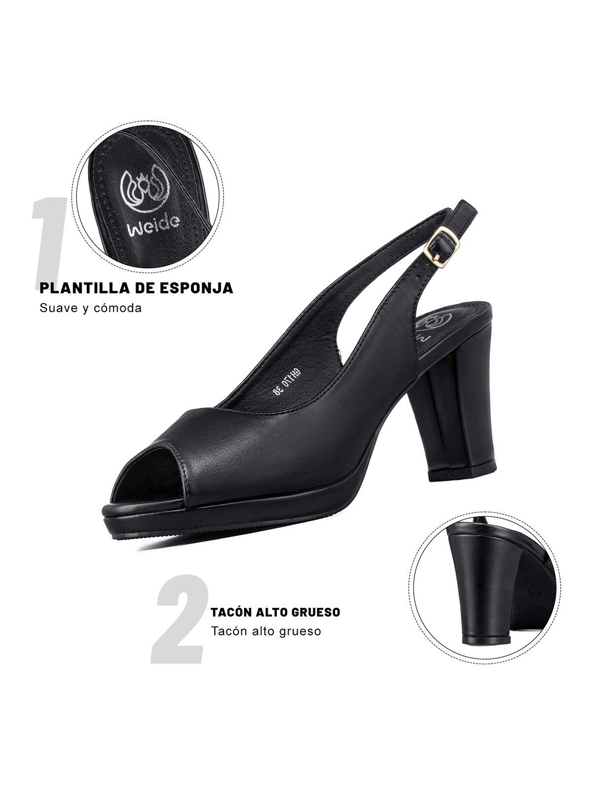 Zapato Elegante  Talón Libre  Peep Toe Mujer Weide GH170-9