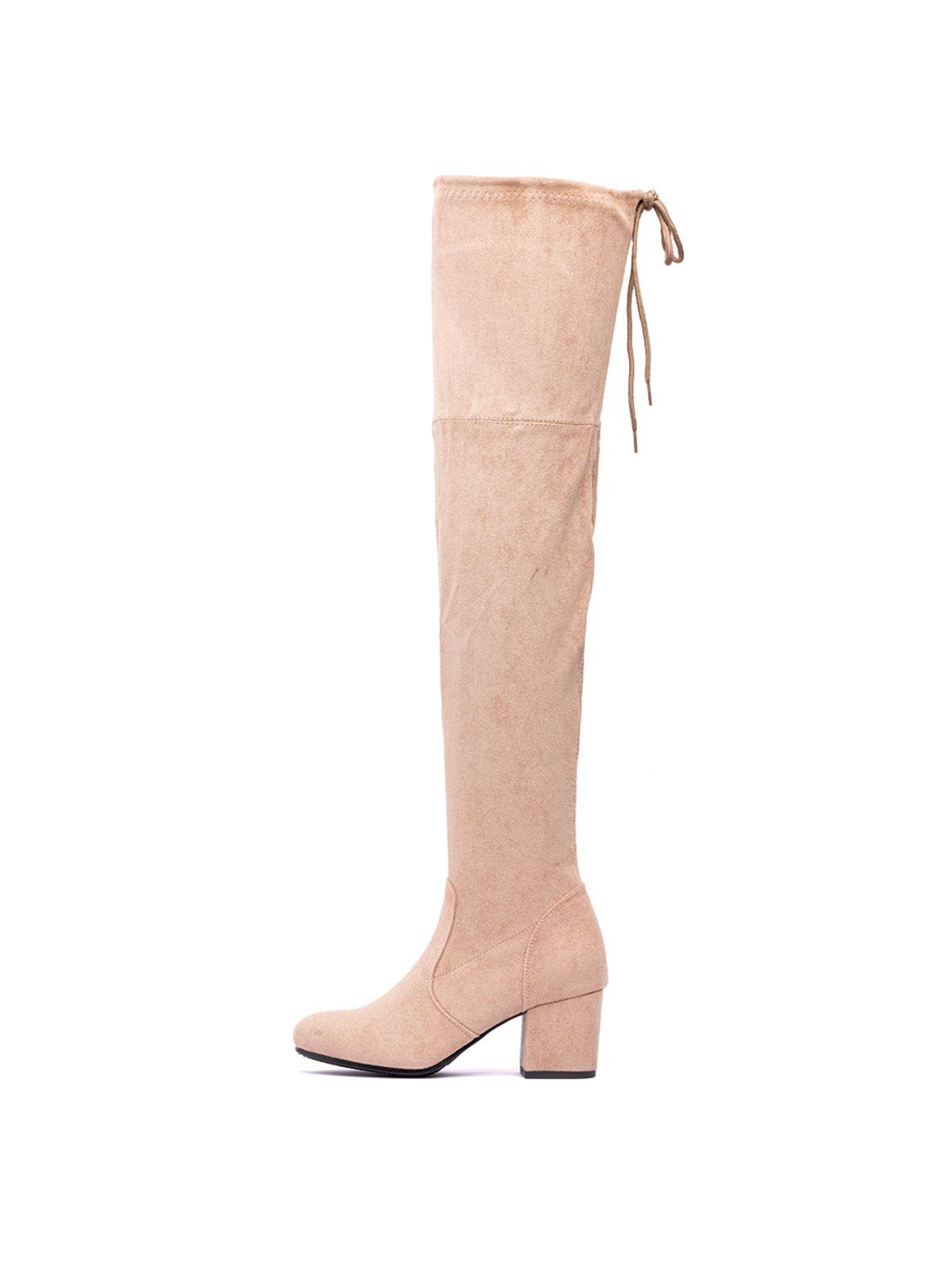 Bota Beige Casual Mujer Weide HX273-1