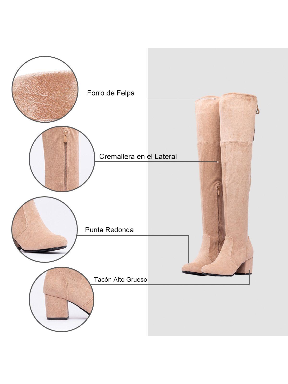 Bota Beige Casual Mujer Weide HX273-6